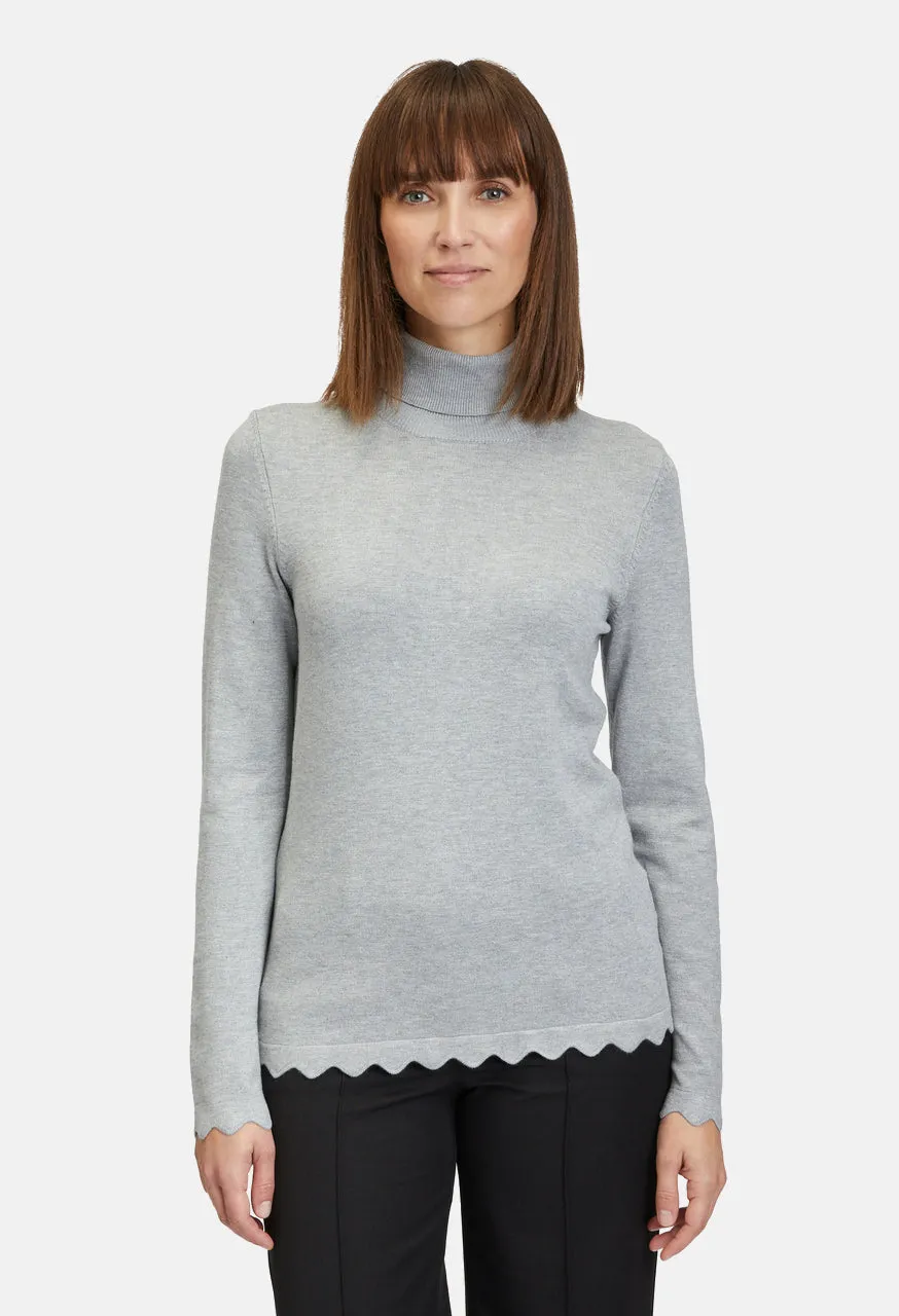 Fine Knit High Neck Top