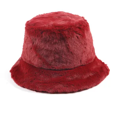 Fluffy Teenage Fashion Warm Bucket Hat