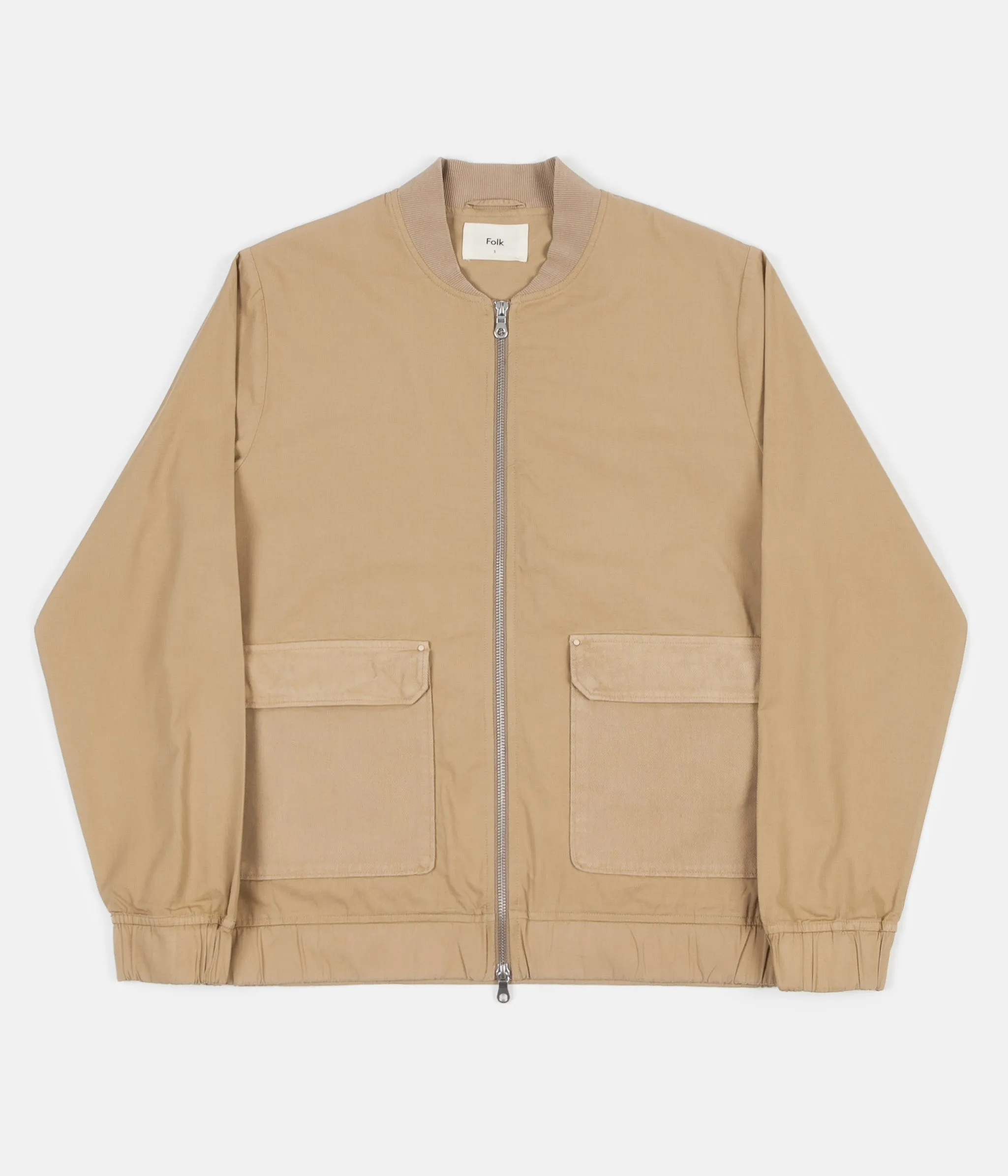 Folk Utility Bomber Jacket - Sand