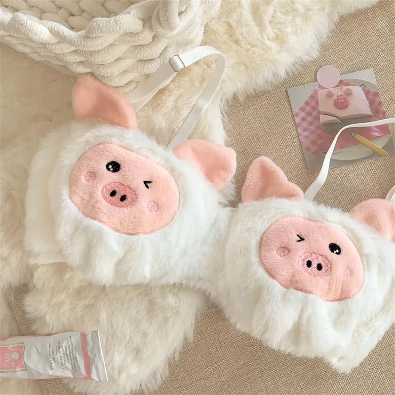 Furry Pig Lingerie Set