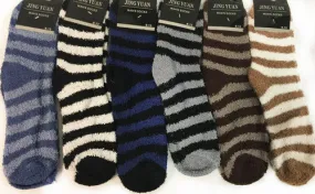 fuzzy socks w/stripes Case of 60