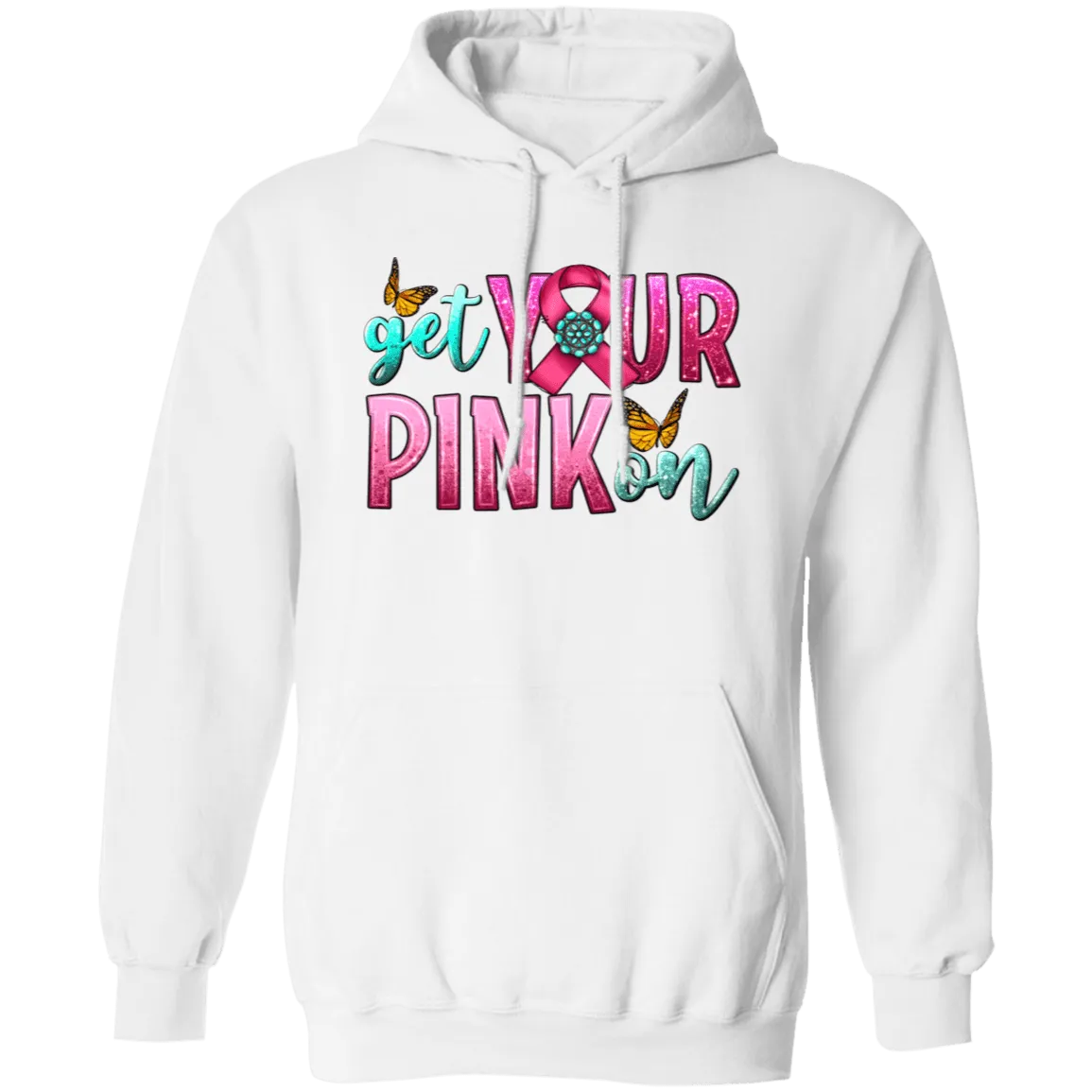 Get Your Pink Pullover Hoodie