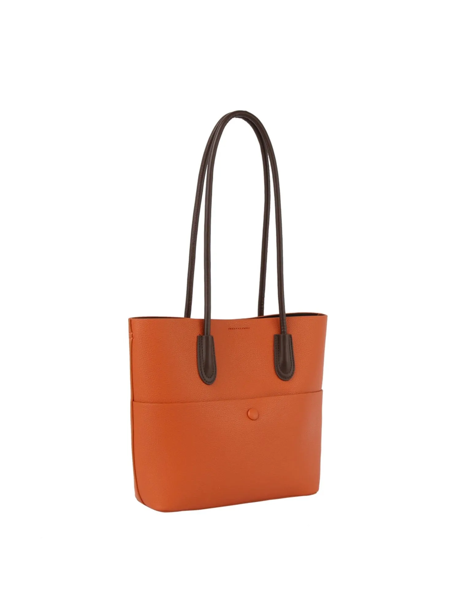 GL0169 Marcella 2 in 1 Button Detail Front Pocket Tote Bag