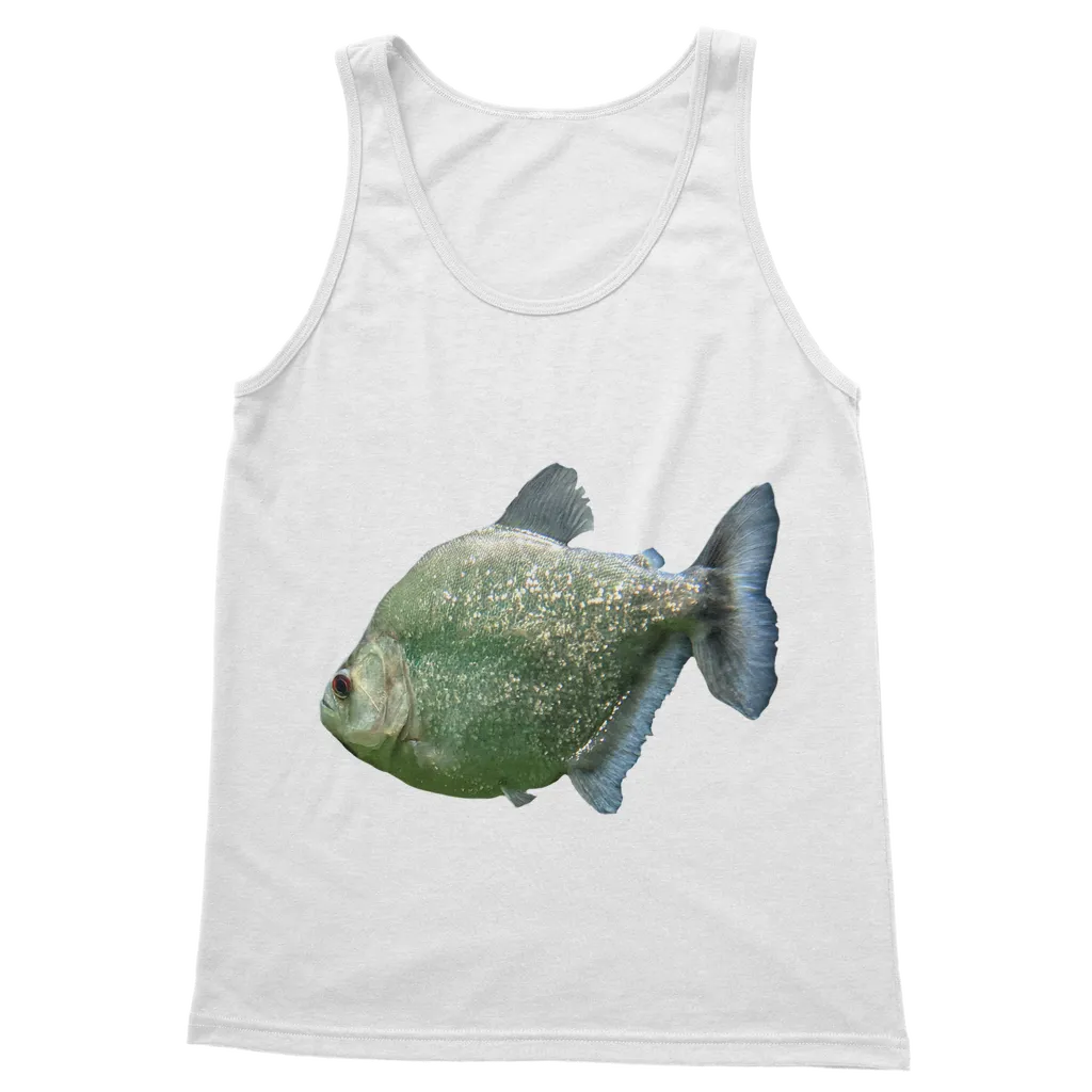 Glitter Green Fish Classic Adult Vest Top