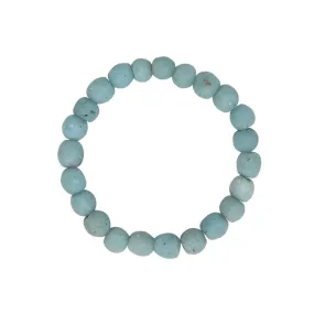 Global Mamas Glass Pearls Bracelet Light Blue Global Mamas