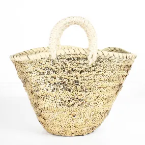 Gold Sequin Basket