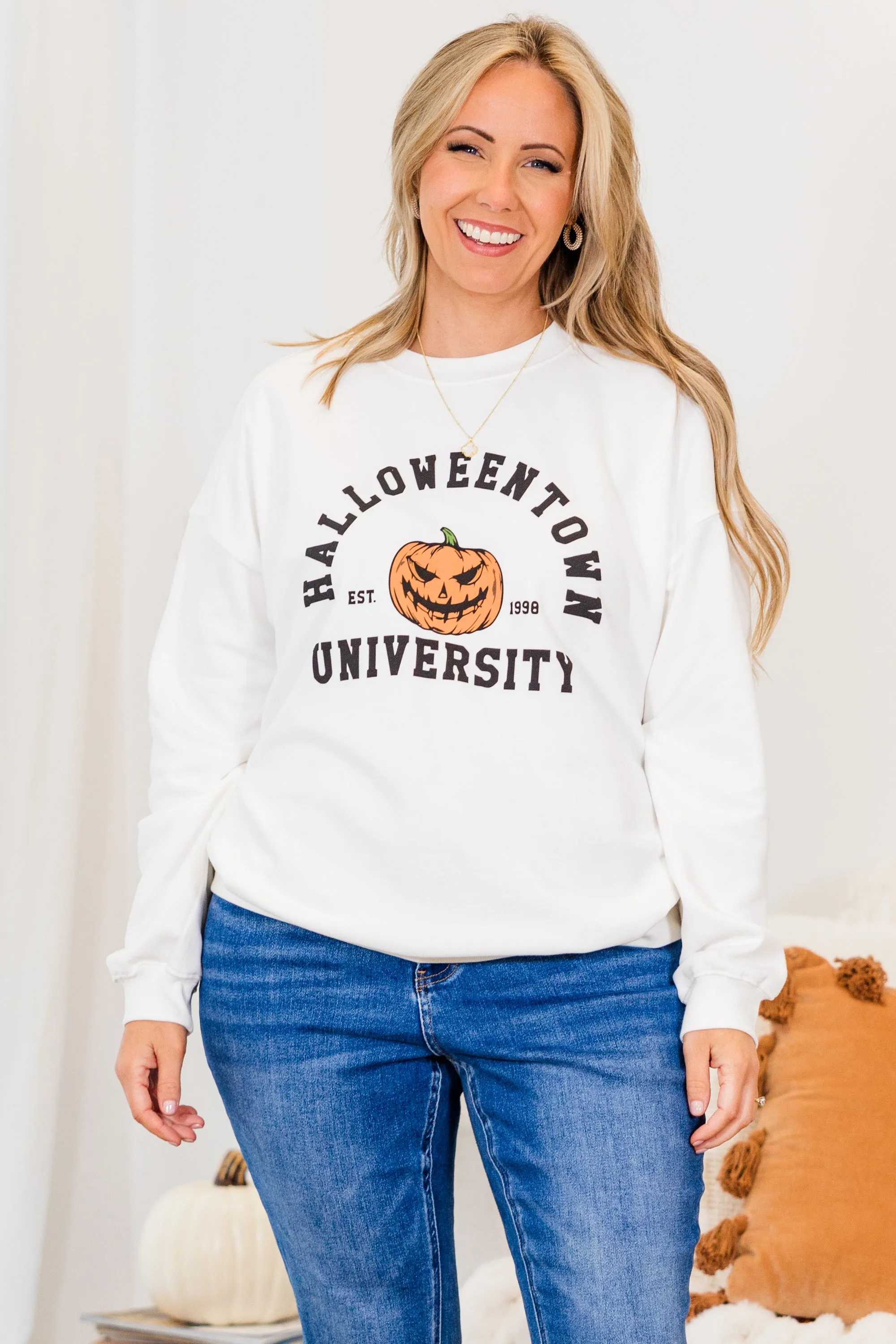 Halloweentown Mascot Pullover, White