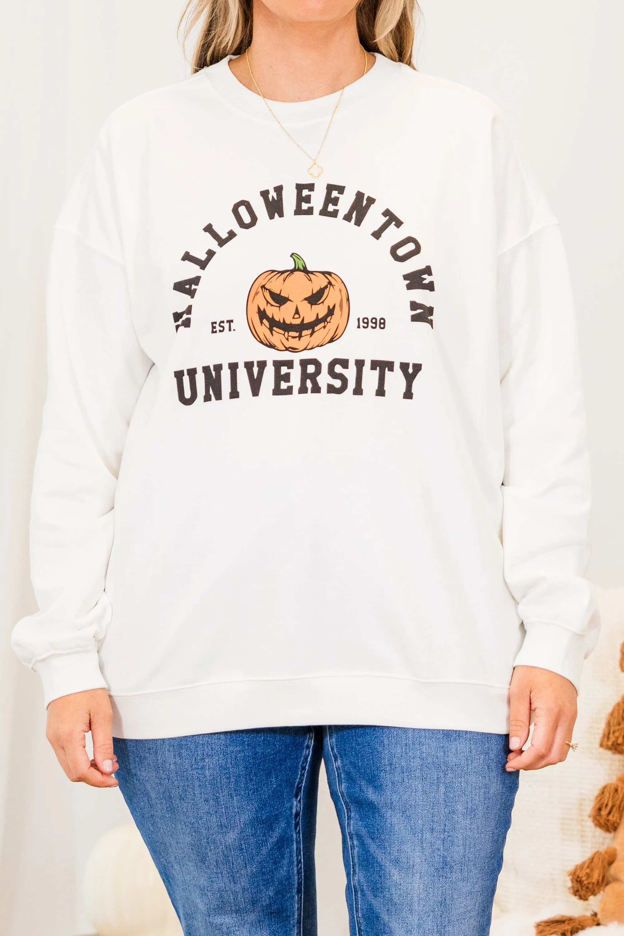 Halloweentown Mascot Pullover, White