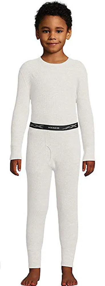 Hanes Boy's X-Temp Thermal Underwear Sets - Solids and Printed - Preshrunk