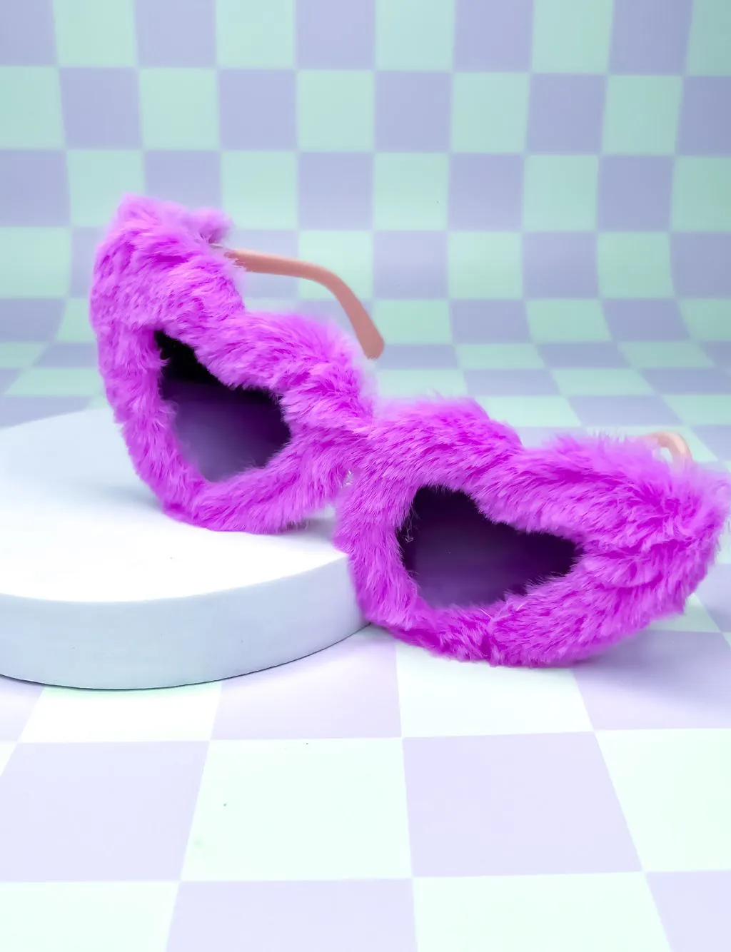 HEART ATTACK FUZZY SHADES - PURPLE