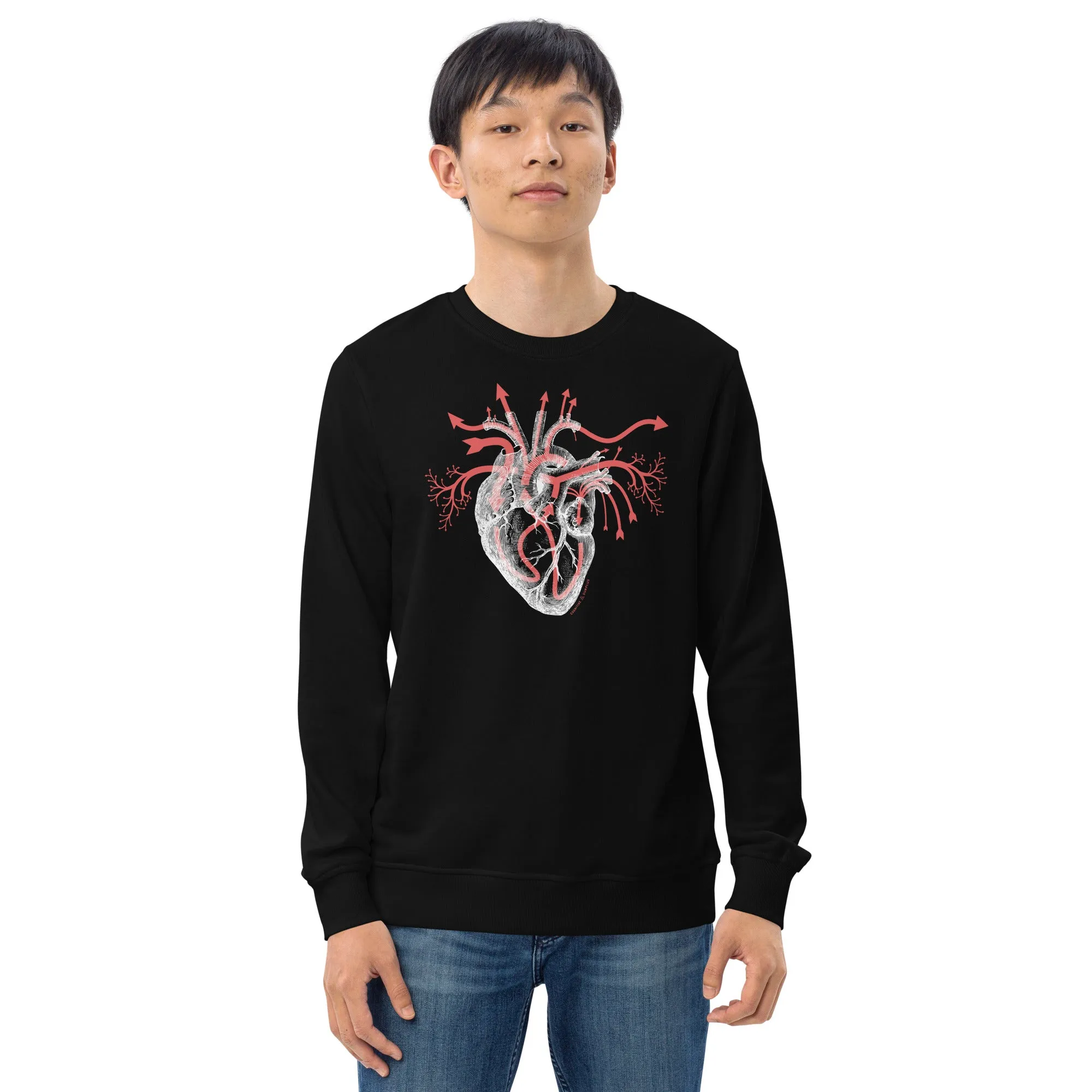 Heart Blood Flow Sweatshirt - Organic