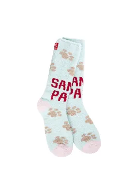 Holiday Cozy Crew Socks (Santa Paws)