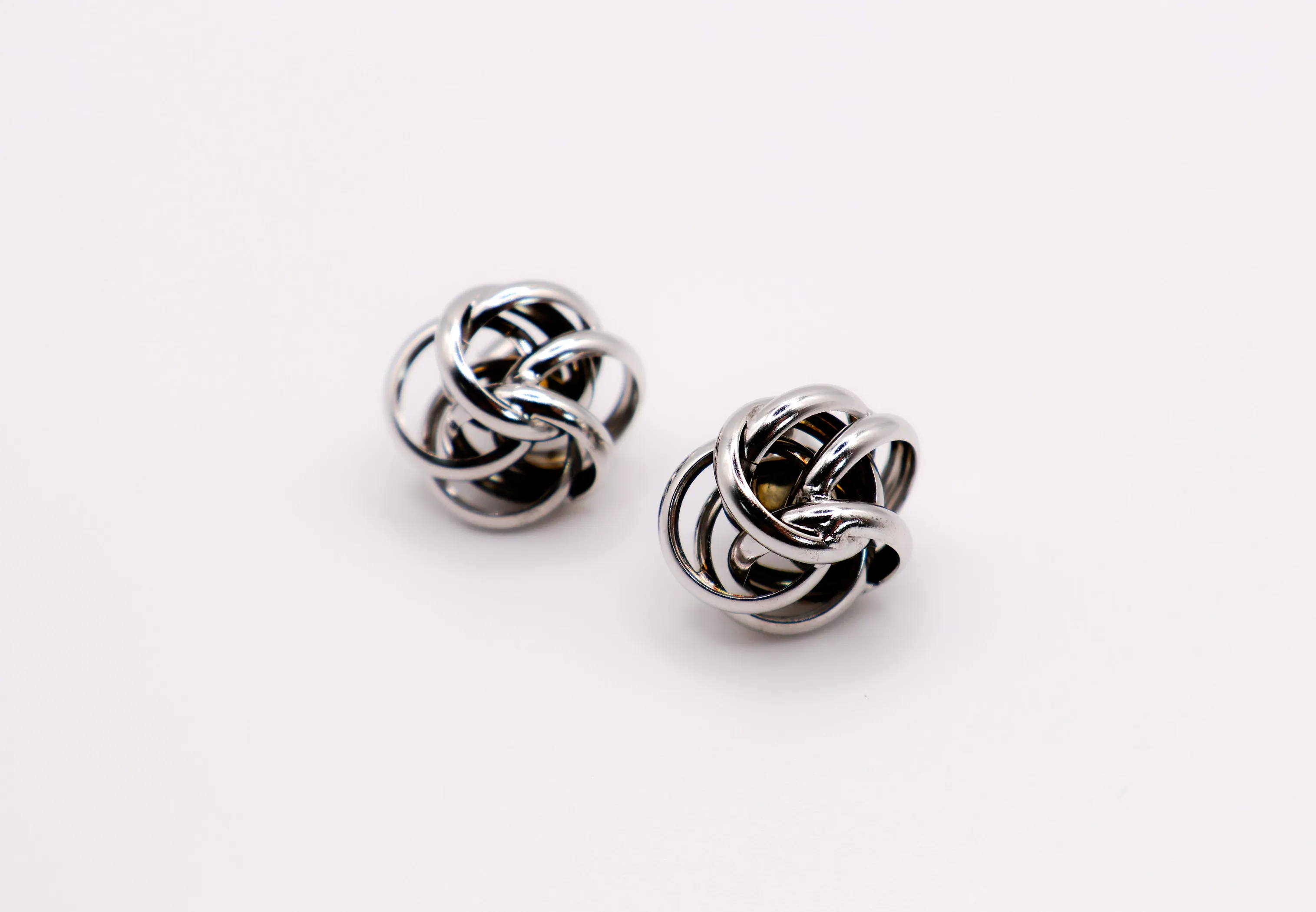 Italian Silver Floral Earrings