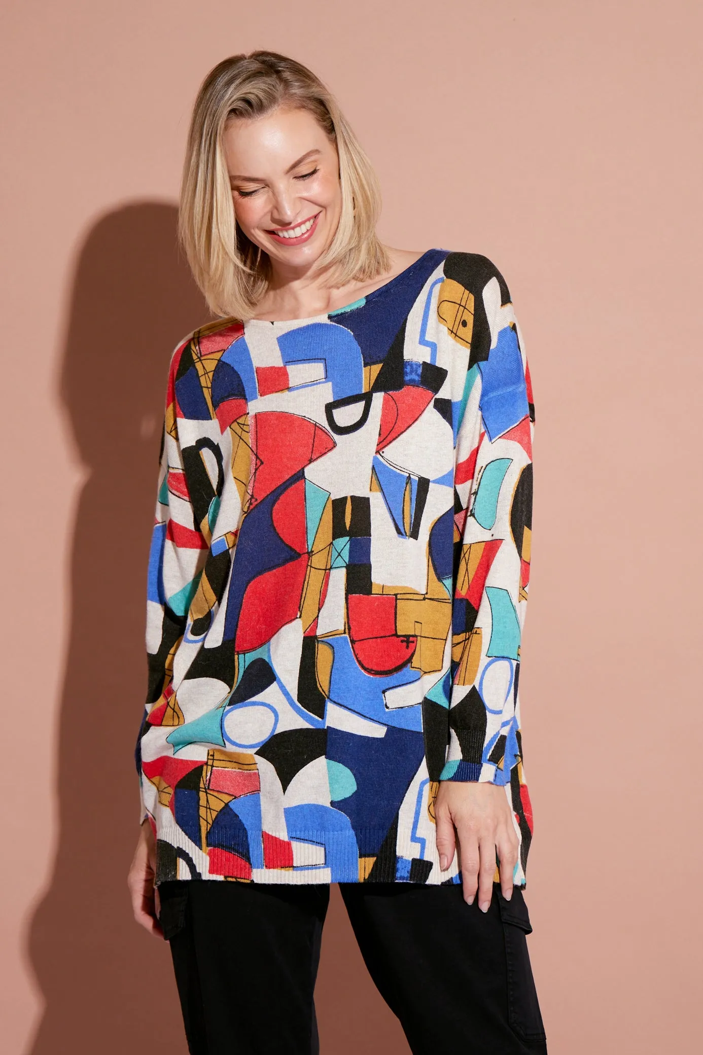 Jasper Knit Top - Kandinsky