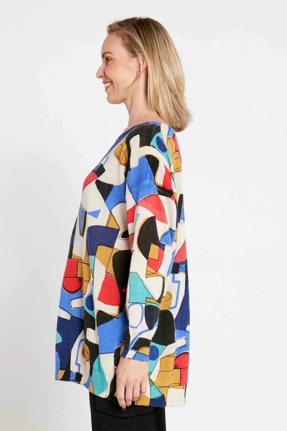 Jasper Knit Top - Kandinsky