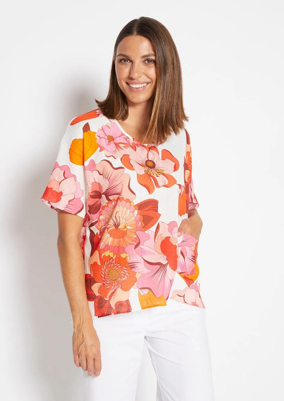 Jessica Top in Puglia print