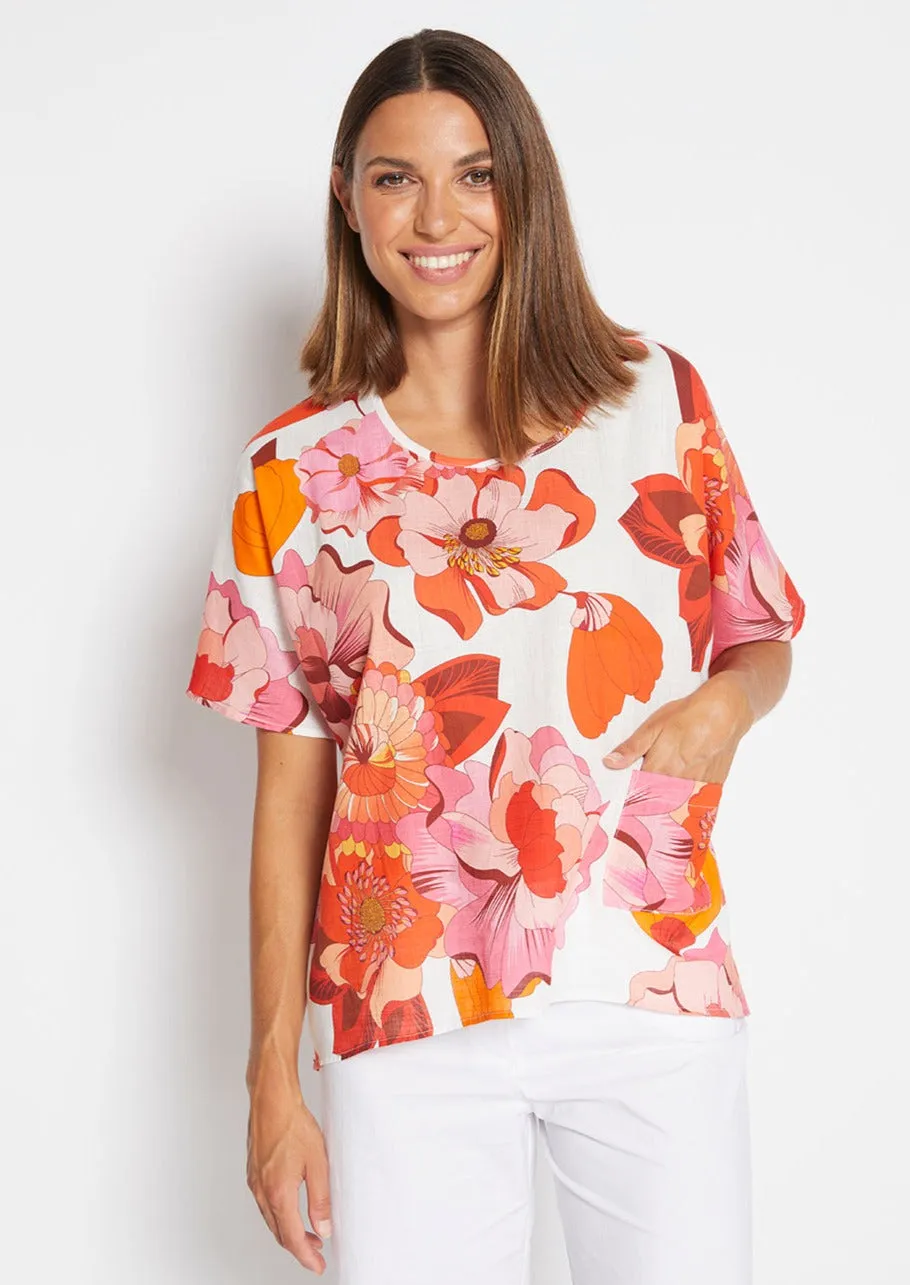 Jessica Top in Puglia print