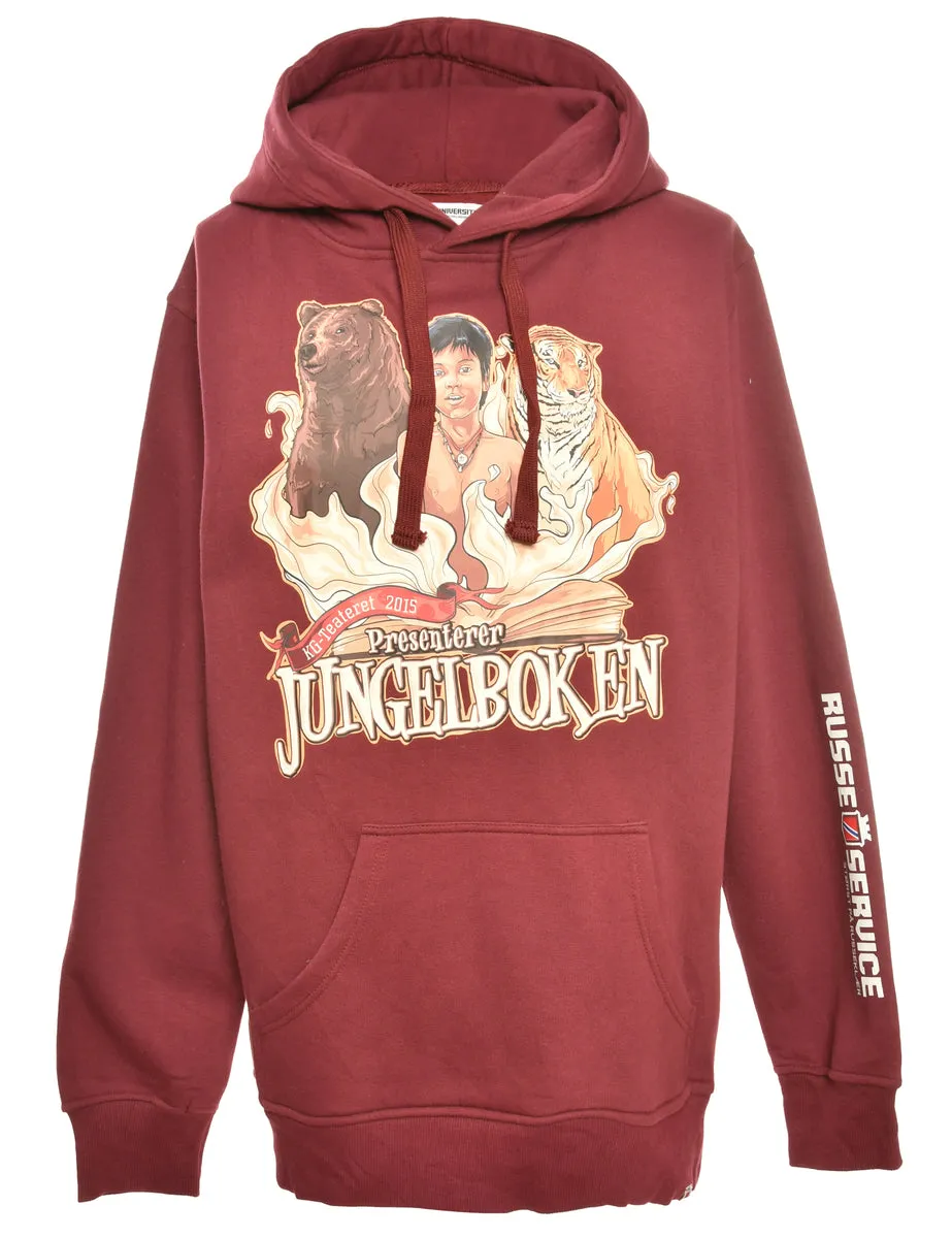 Junglebook Hooded Cartoon Sweatshirt - XL