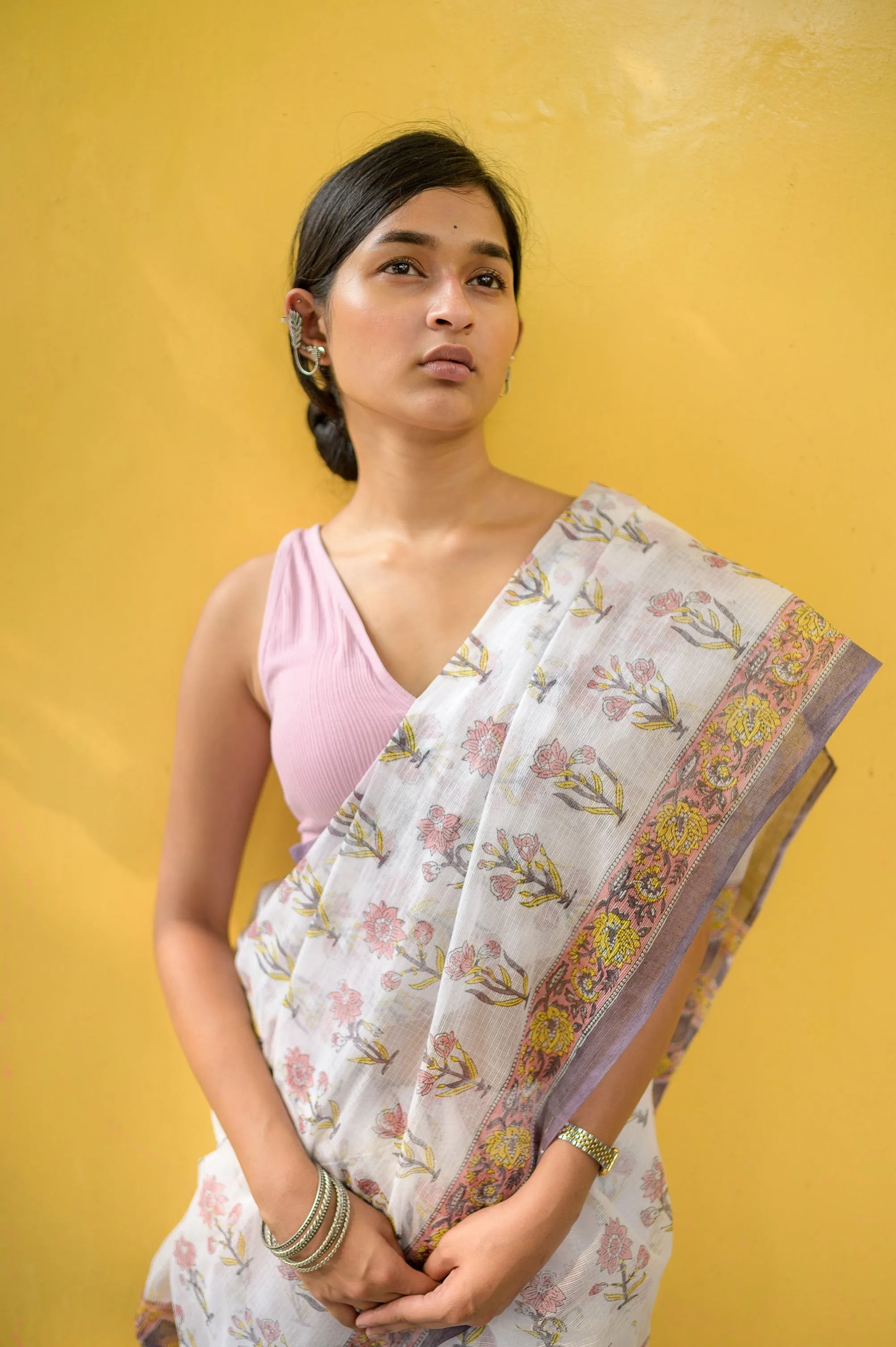 Kaisori Aira Kota hanblockprinted  Kota saree 010