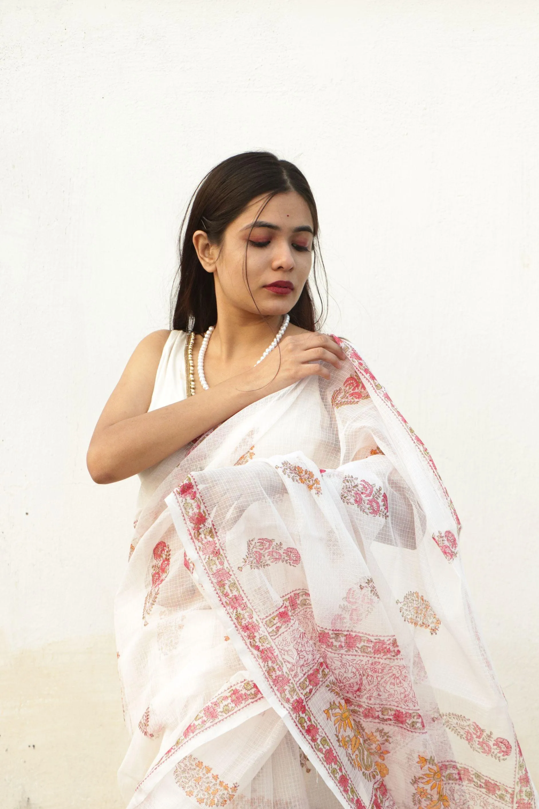 Kaisori Bagh Kairi Kota blockprinted Kota blockprinted silk cotton saree