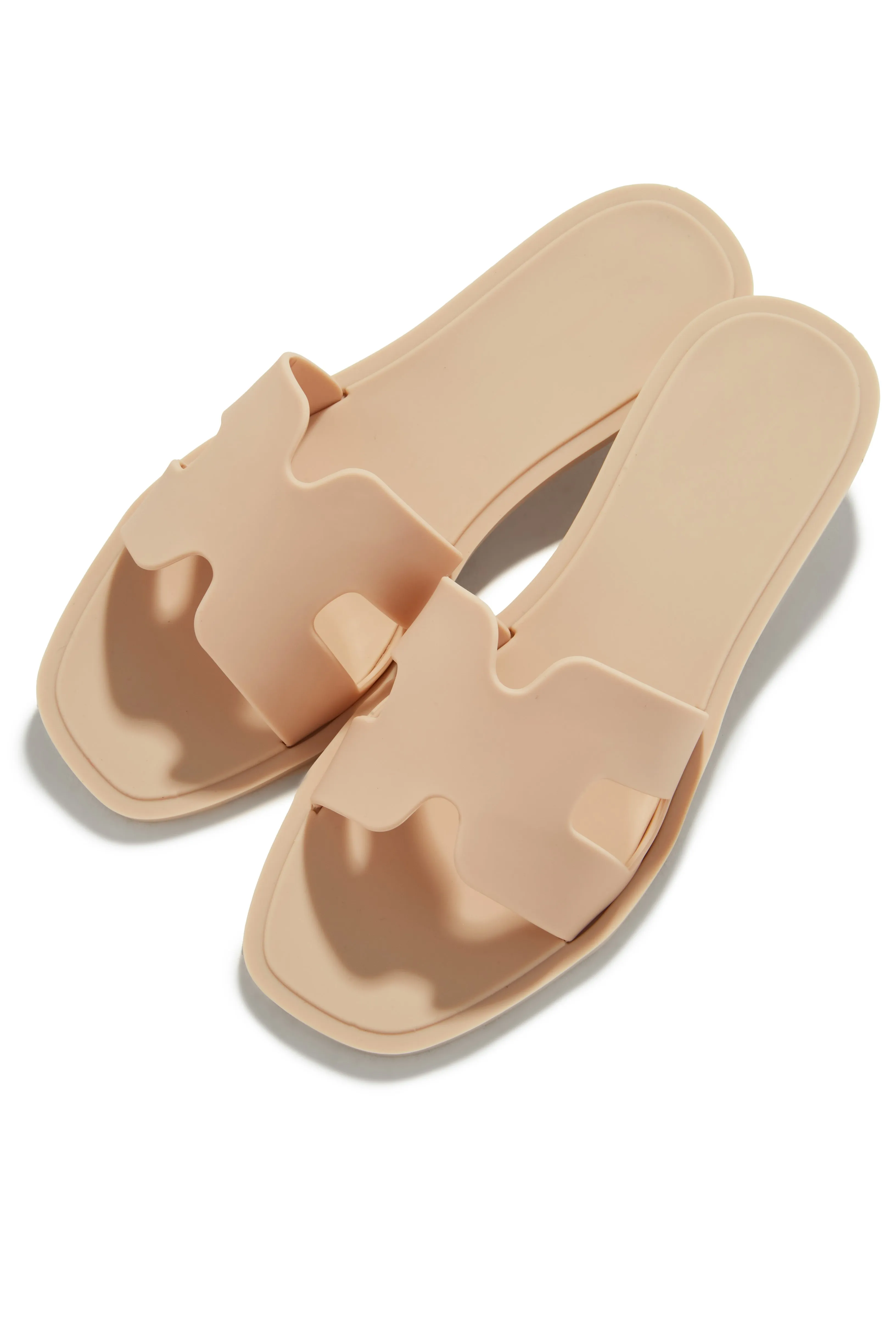 Kaylee Jelly Slip On Sandals - Nude