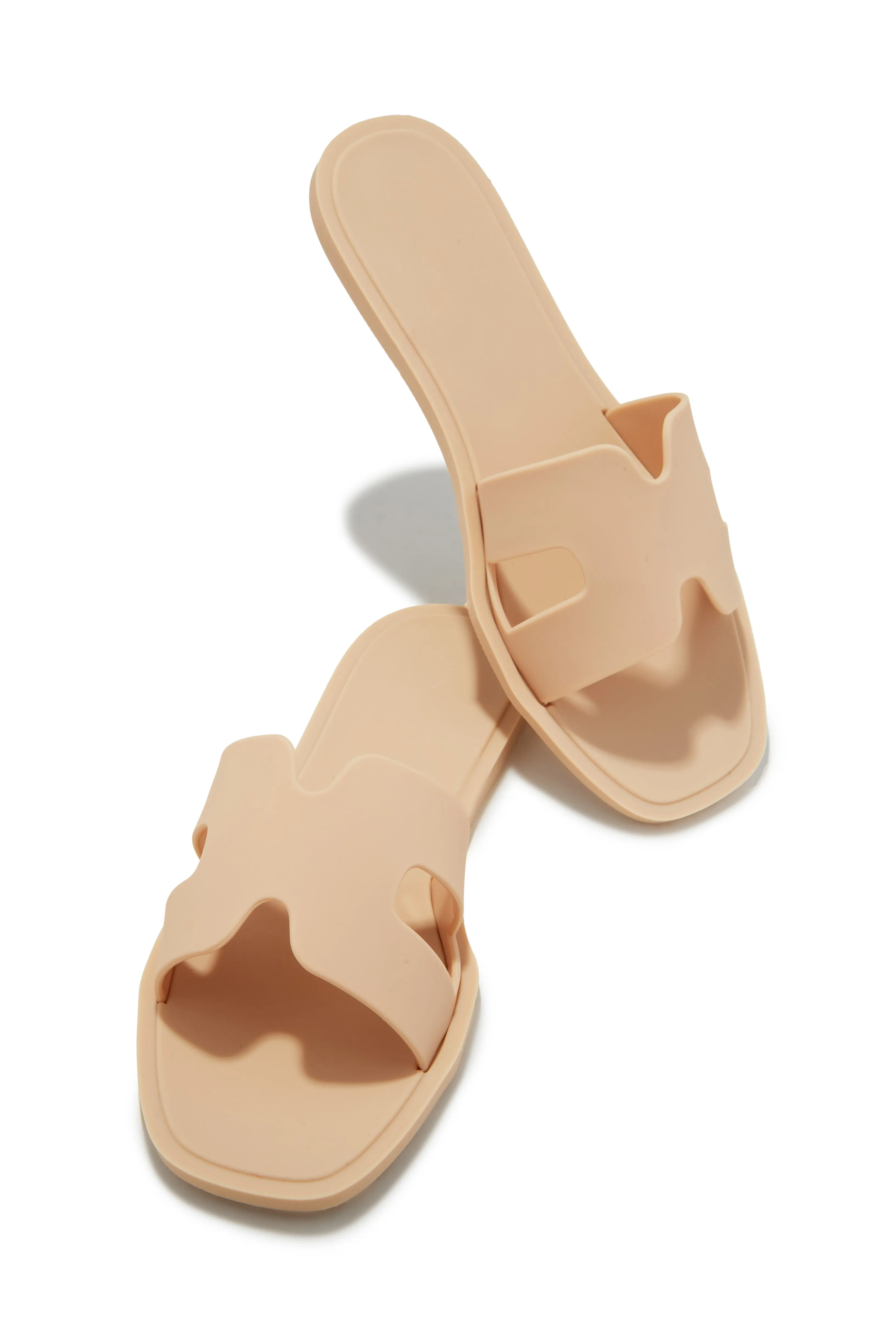 Kaylee Jelly Slip On Sandals - Nude