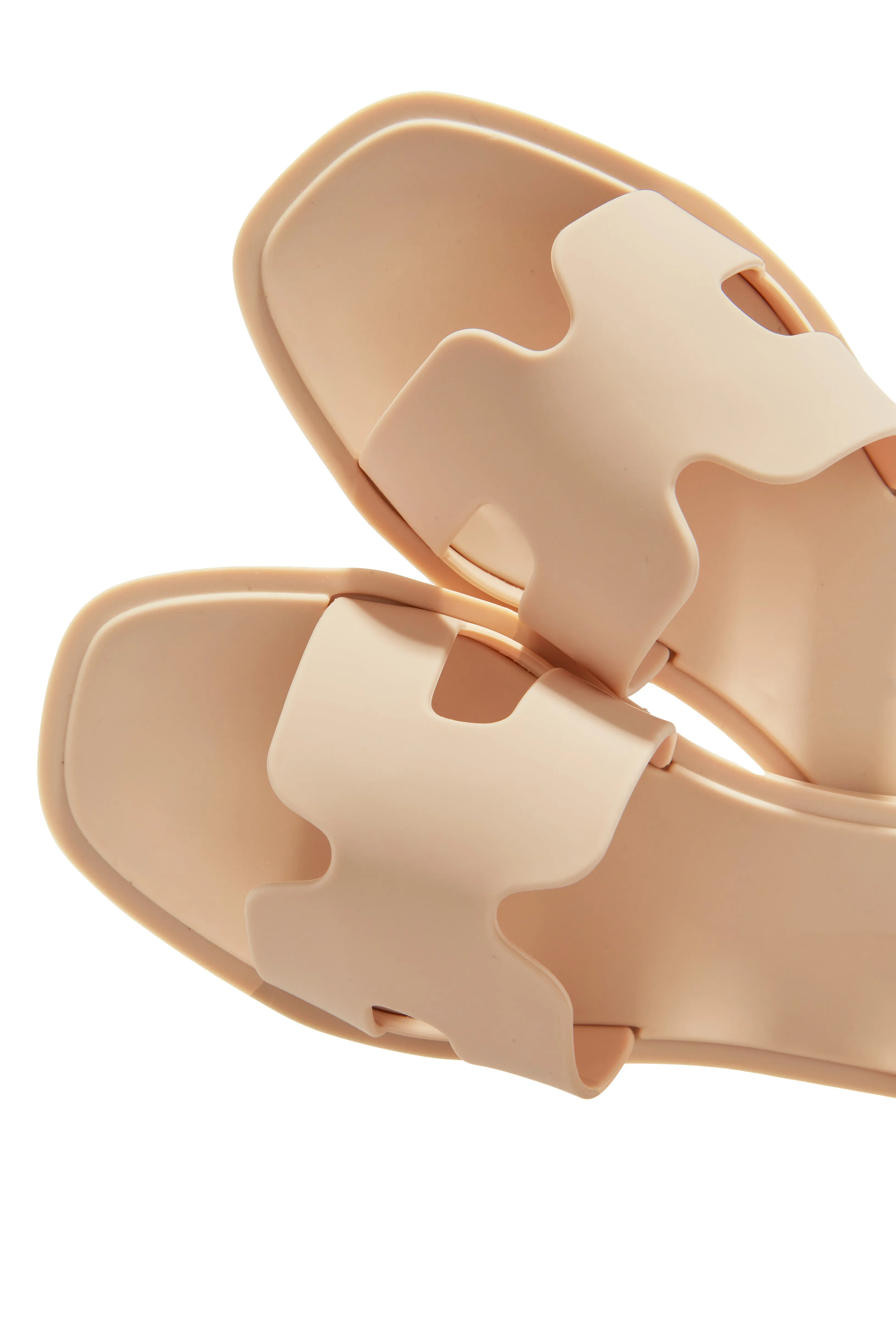 Kaylee Jelly Slip On Sandals - Nude