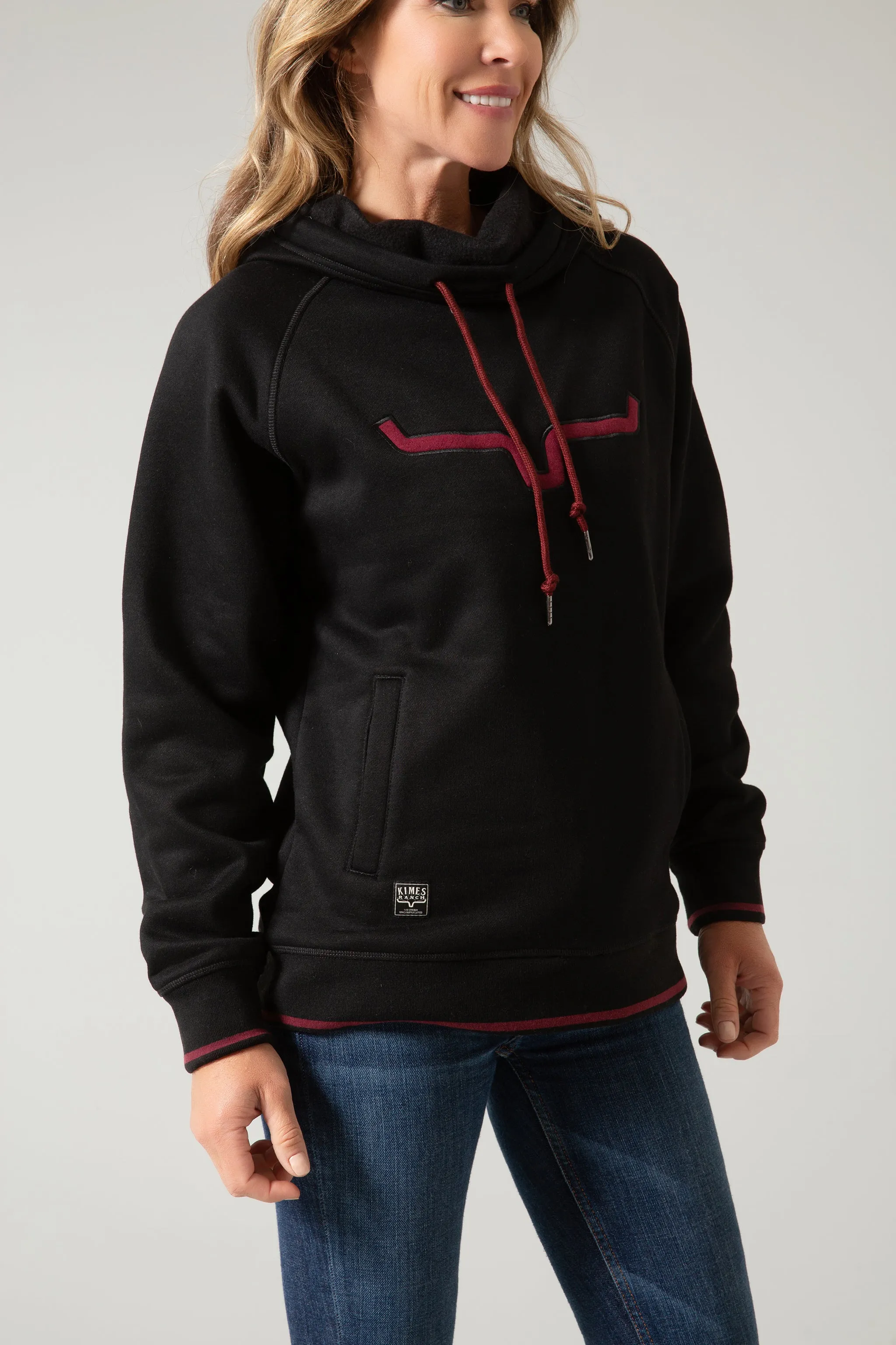 Kimes Ranch Women's Black Two Scoops Hoodie