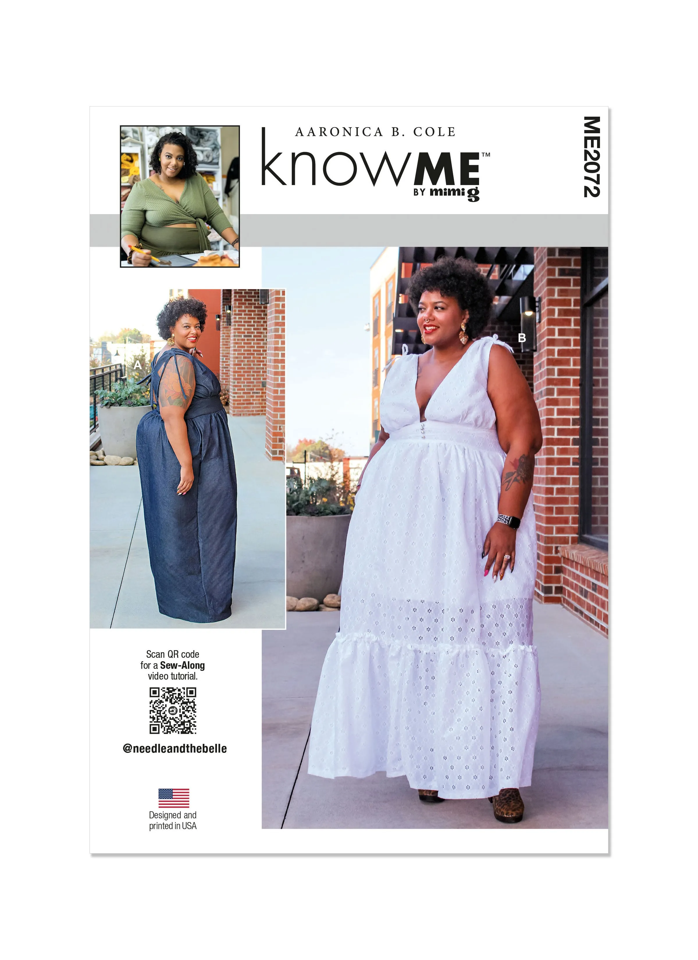 Know Me sewing pattern KM2072 Jumpsuit and Dress  by Aaronica B. Cole