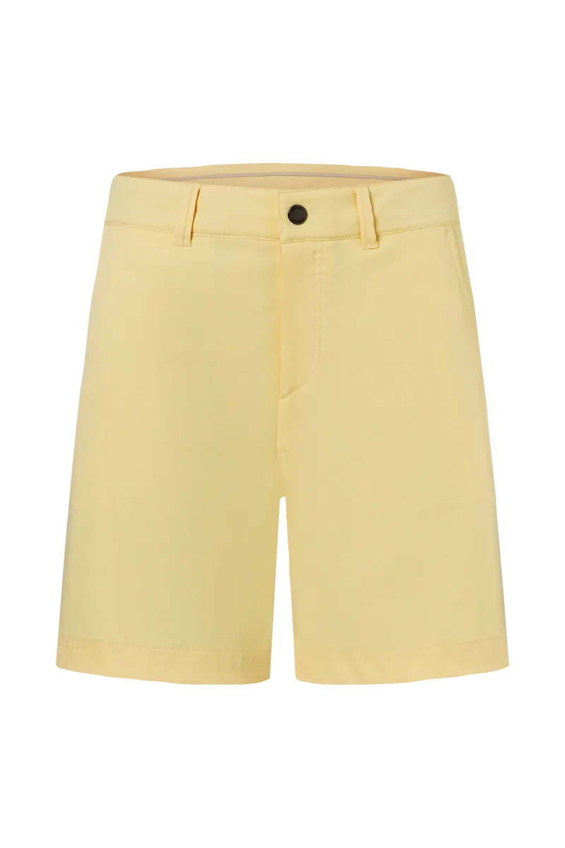 Koralie Light Yellow Functional Golf Shorts