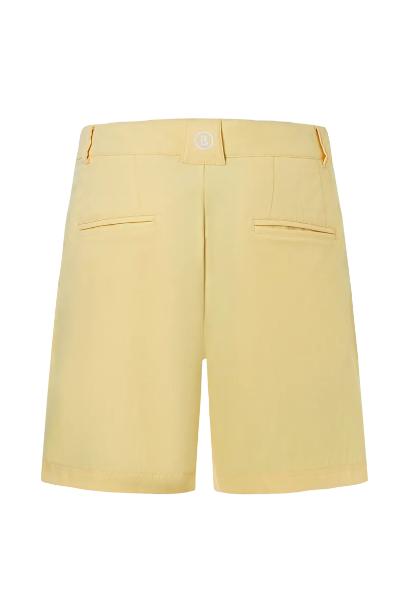 Koralie Light Yellow Functional Golf Shorts