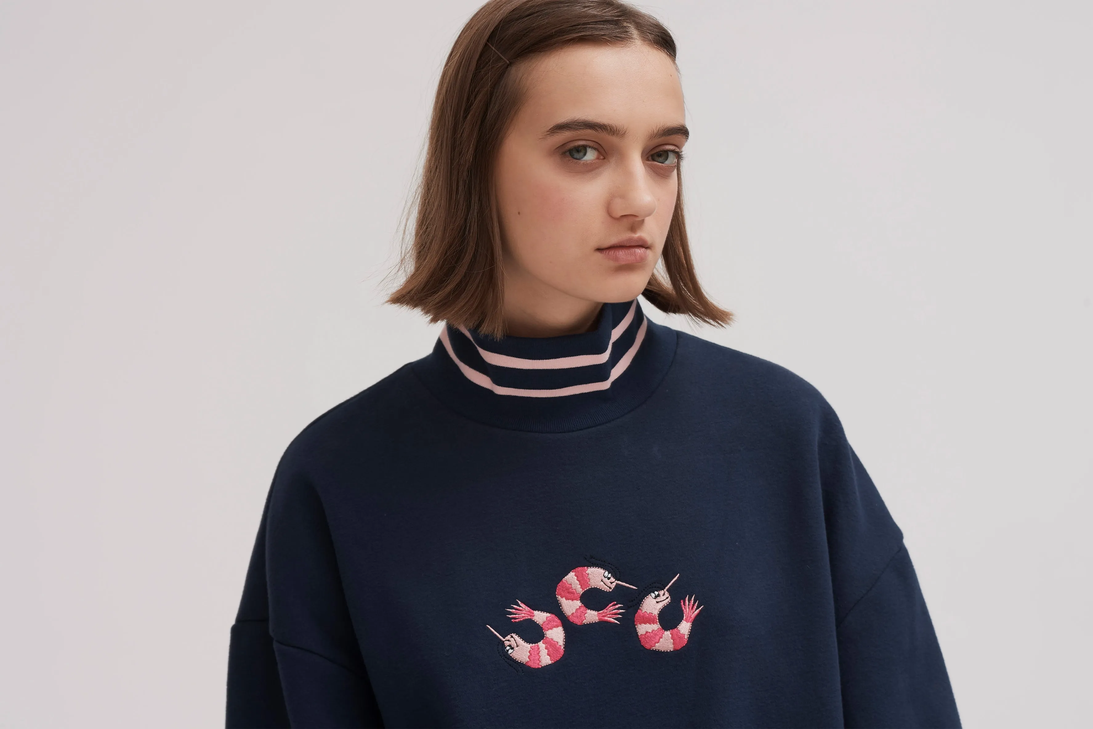 Lazy Oaf Prawn Roll Neck Sweater