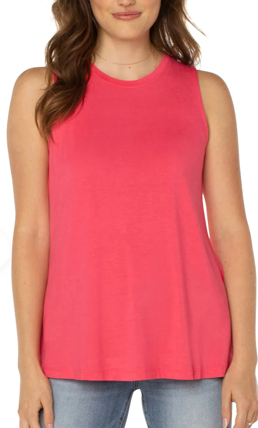 LIVERPOOL SLEEVELESS SCOOP NECK KNIT TANK