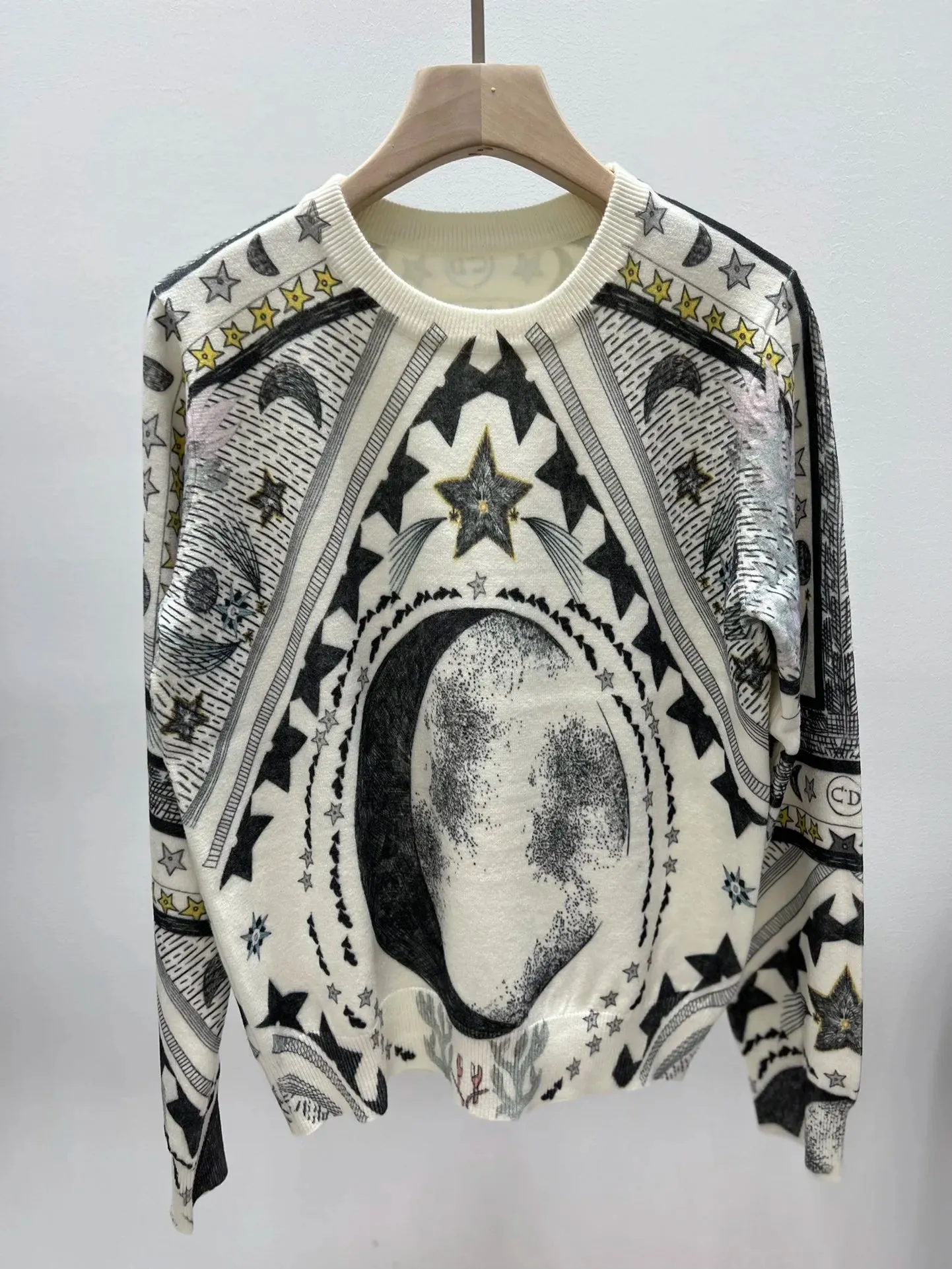 Luxury Designer Sweater Women Animal Floral Pattern Printing Pullover Sweater Classic Crew Neck Knit Tops High Quality C-069