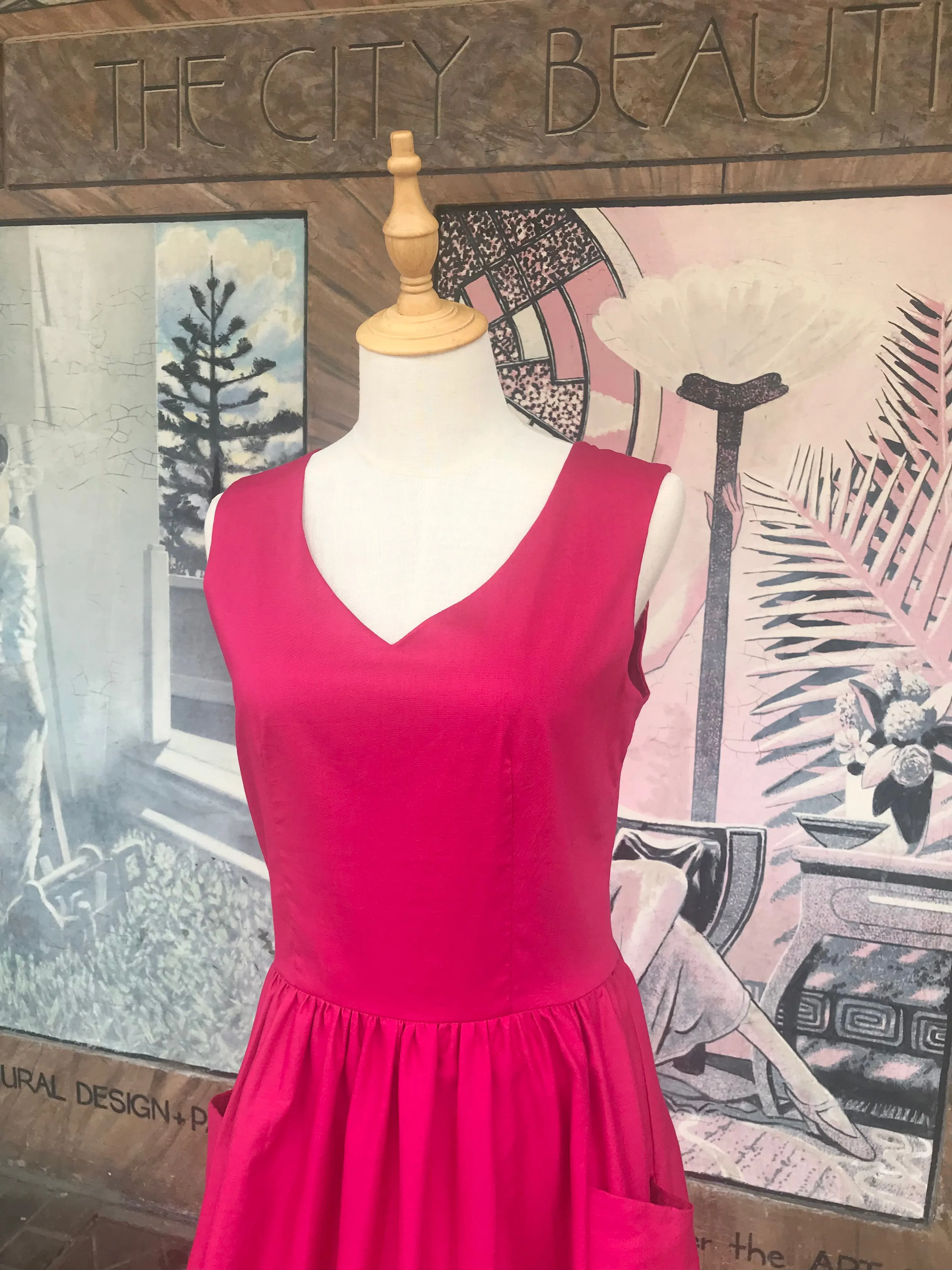 Magenta Charlie Dress