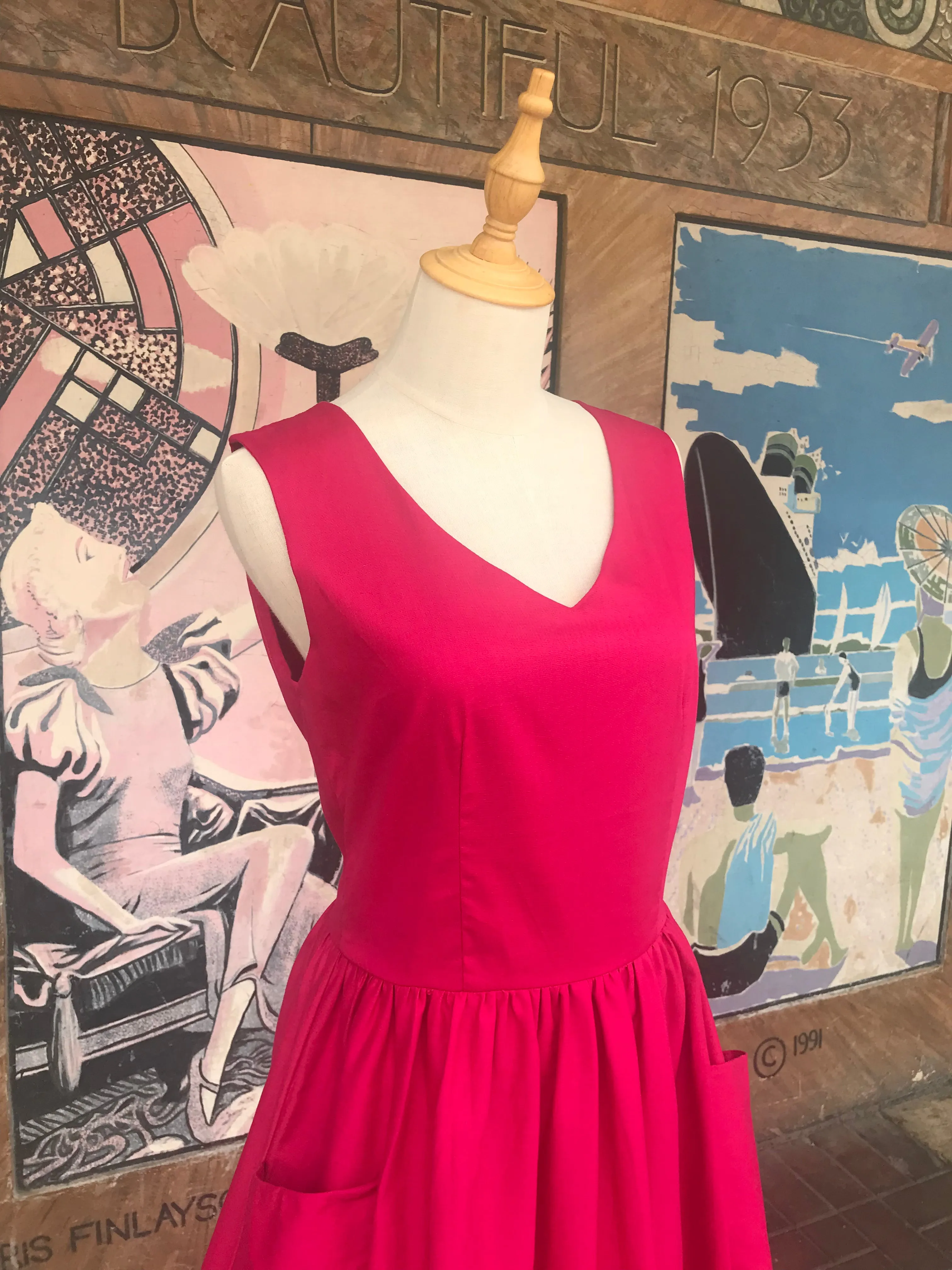 Magenta Charlie Dress