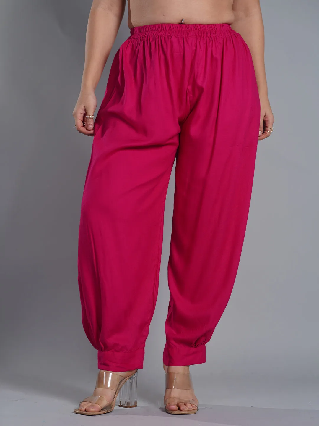 Magenta Rayon AfghaniSalwar