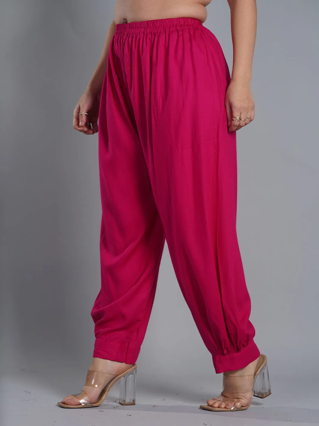 Magenta Rayon AfghaniSalwar