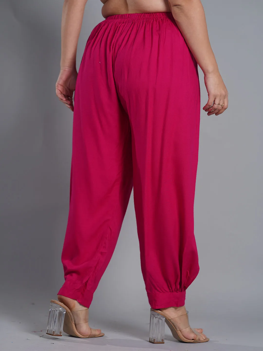 Magenta Rayon AfghaniSalwar