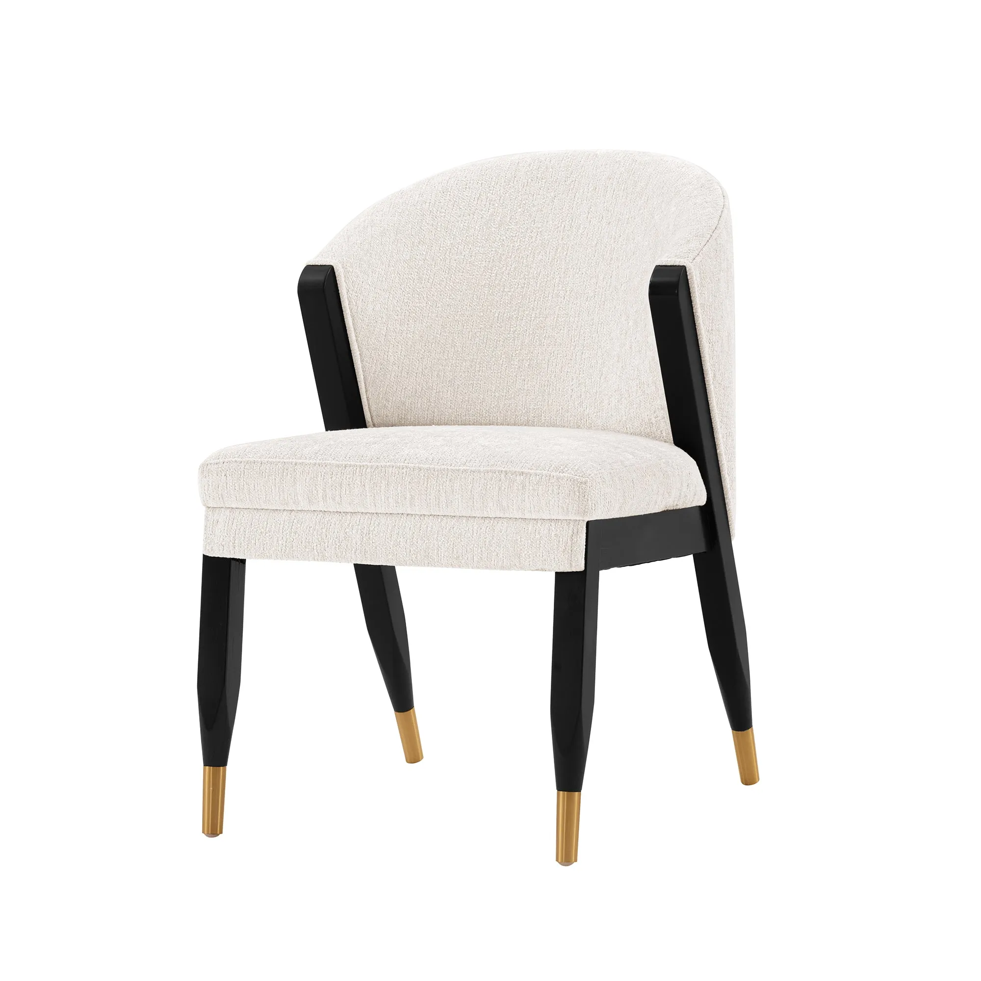 Manhattan Comfort Modern Ola Boucle Dining Chair in Cream