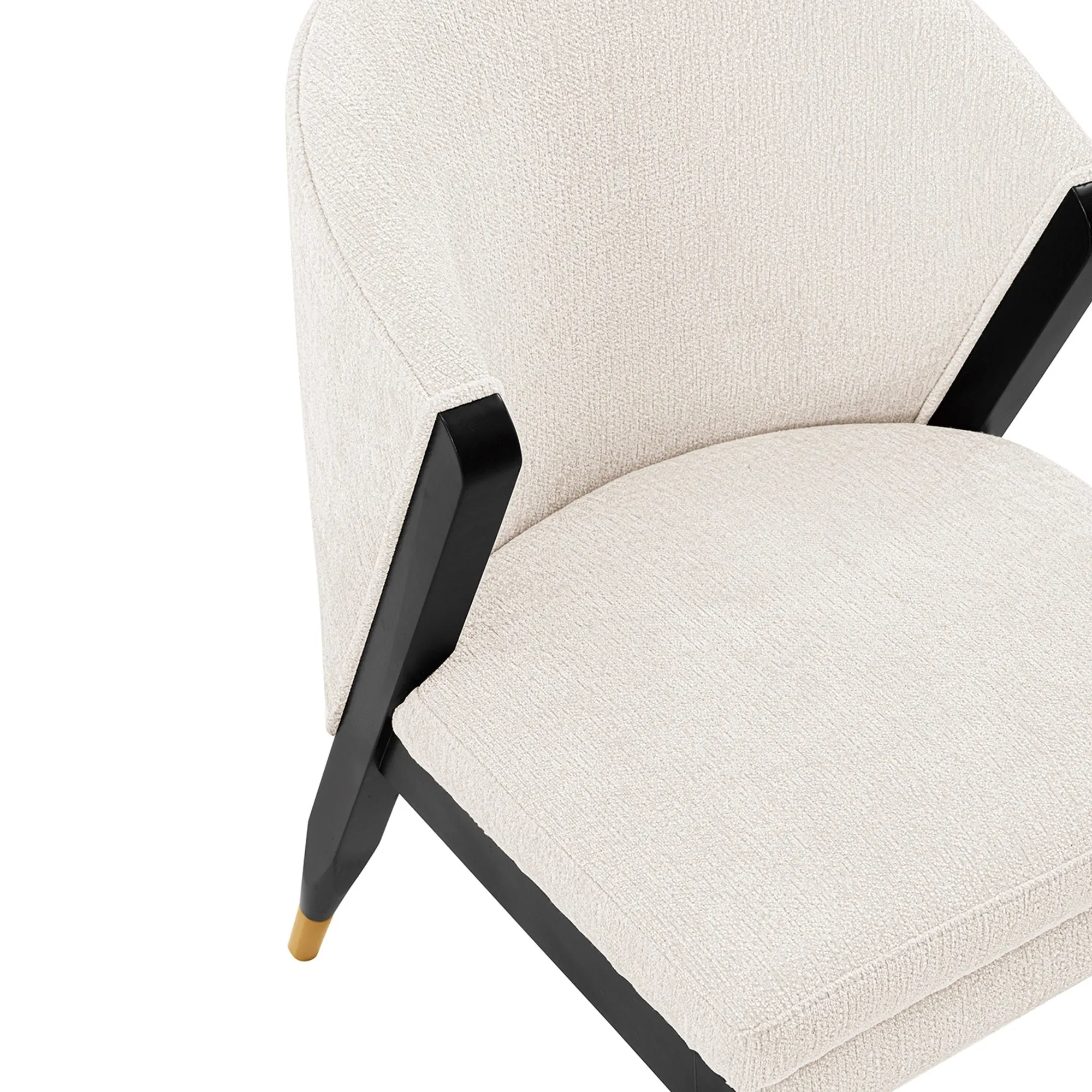 Manhattan Comfort Modern Ola Boucle Dining Chair in Cream