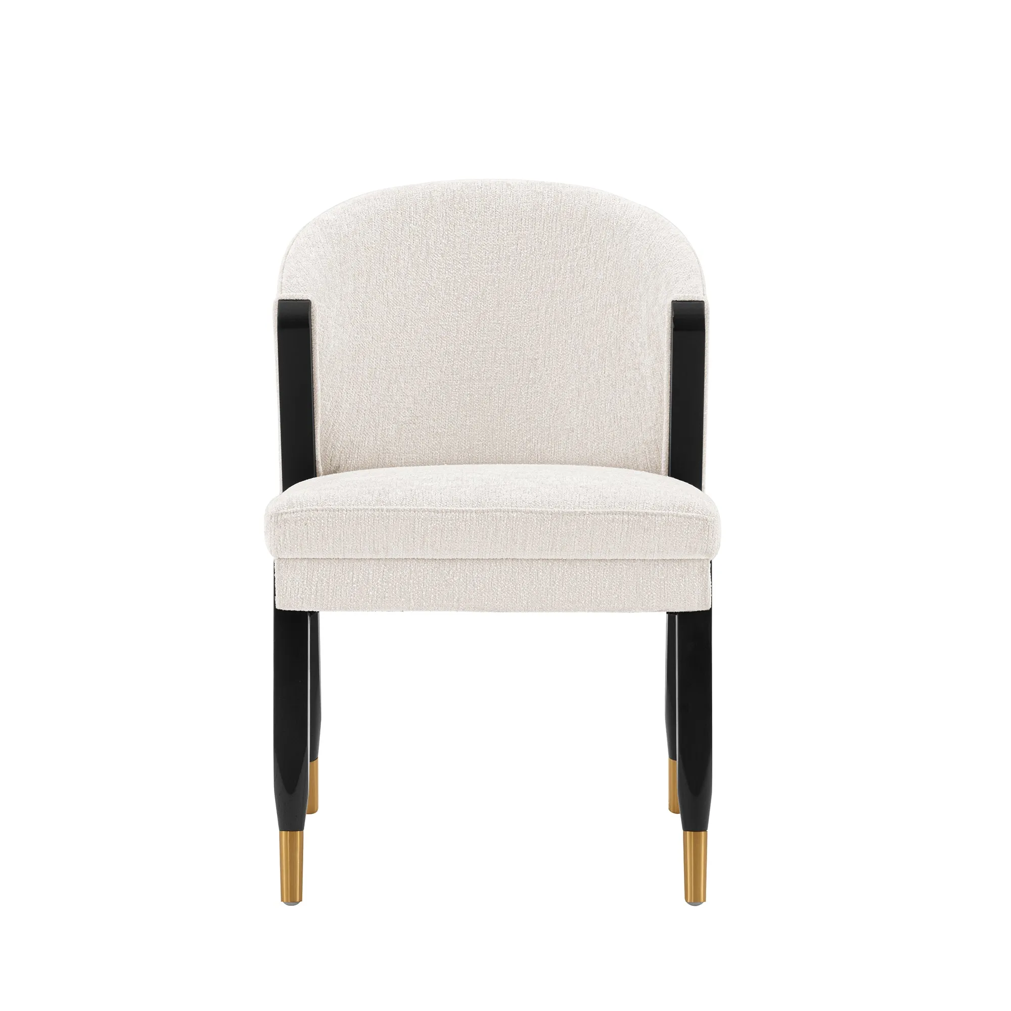 Manhattan Comfort Modern Ola Boucle Dining Chair in Cream