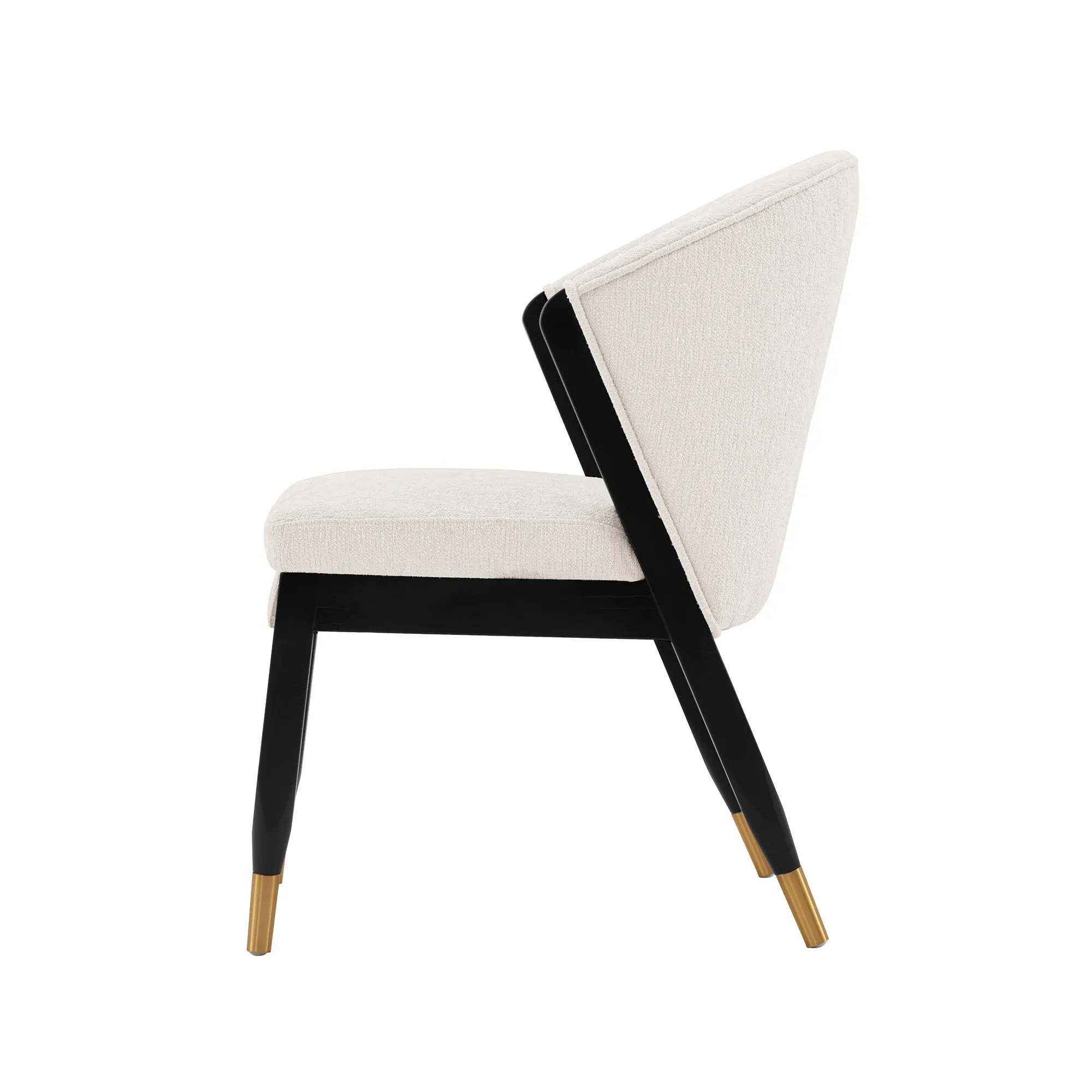 Manhattan Comfort Modern Ola Boucle Dining Chair in Cream