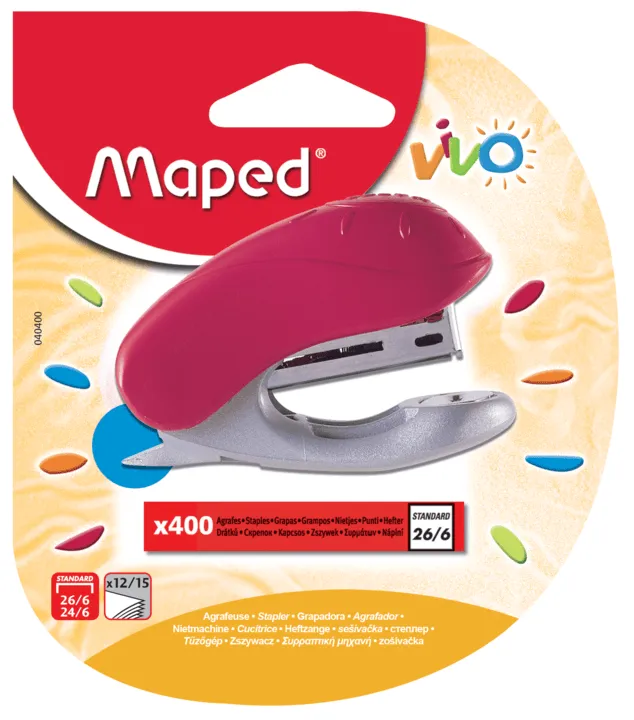 Maped Mini Stapler Vivo 24/6   400 Staples Blister