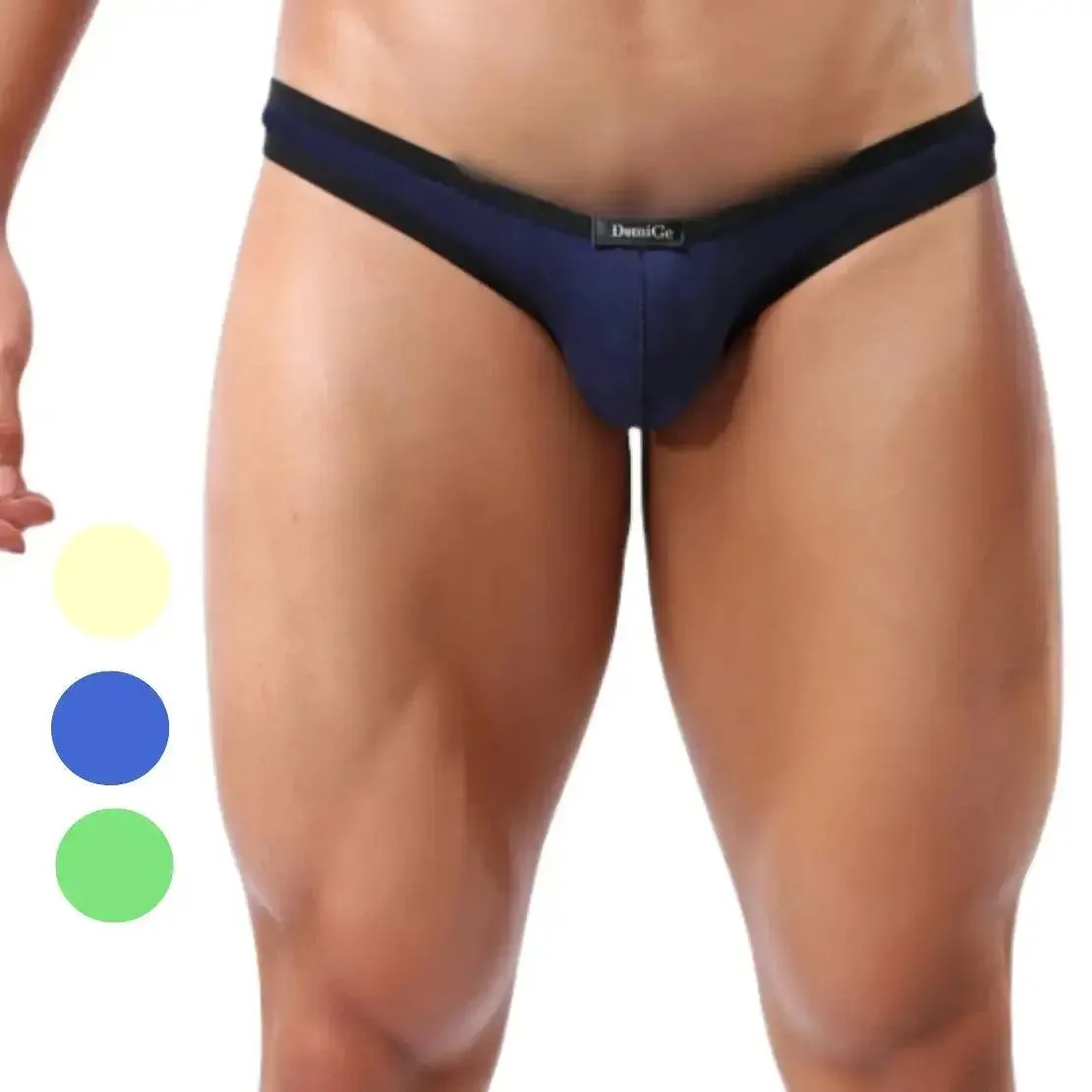 Men's Cotton Stretch Briefs with Contoured Pouch and Semi-Full Coverage Design Male Underwear