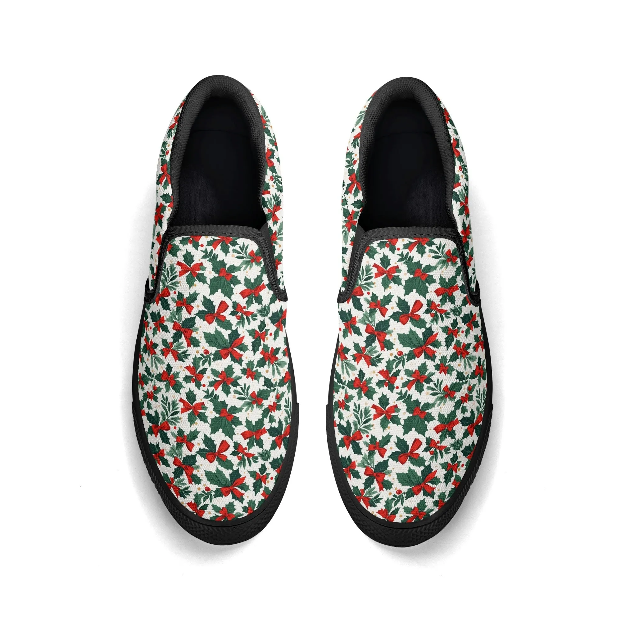 Mens Holly Bow Rubber Slip On Shoes