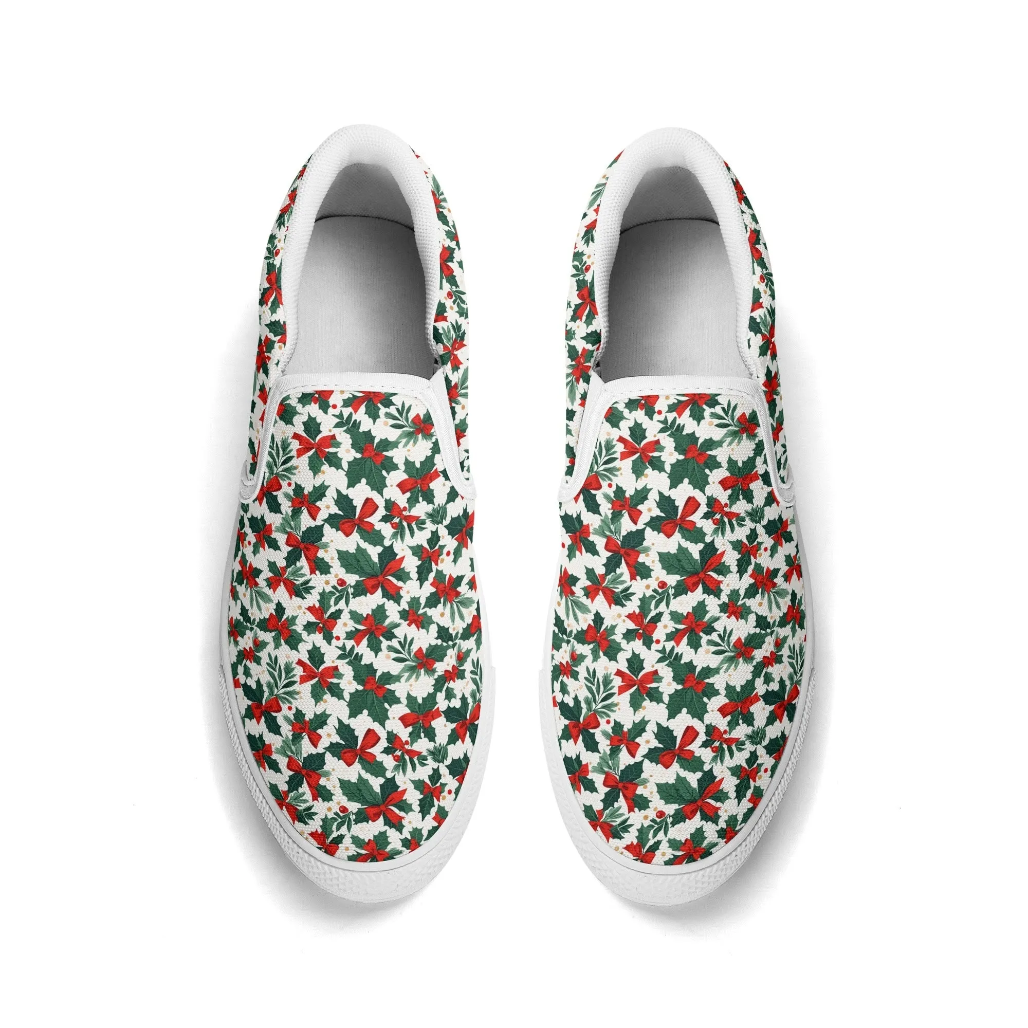 Mens Holly Bow Rubber Slip On Shoes