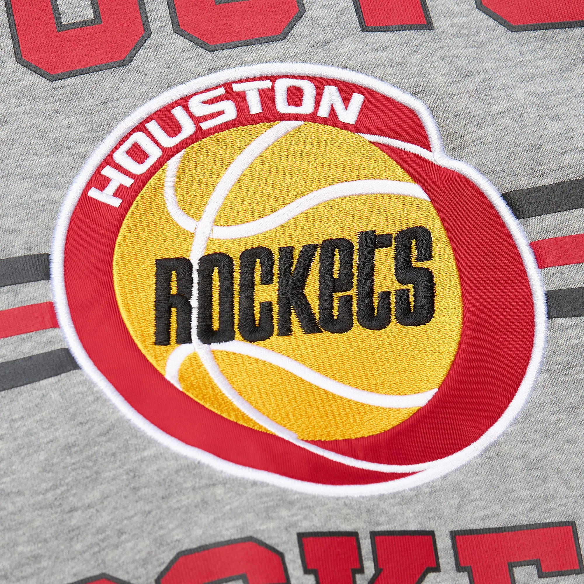 Men's Houston Rockets Mitchell & Ness HWC Allover 4.0 Crewneck Sweatshirt