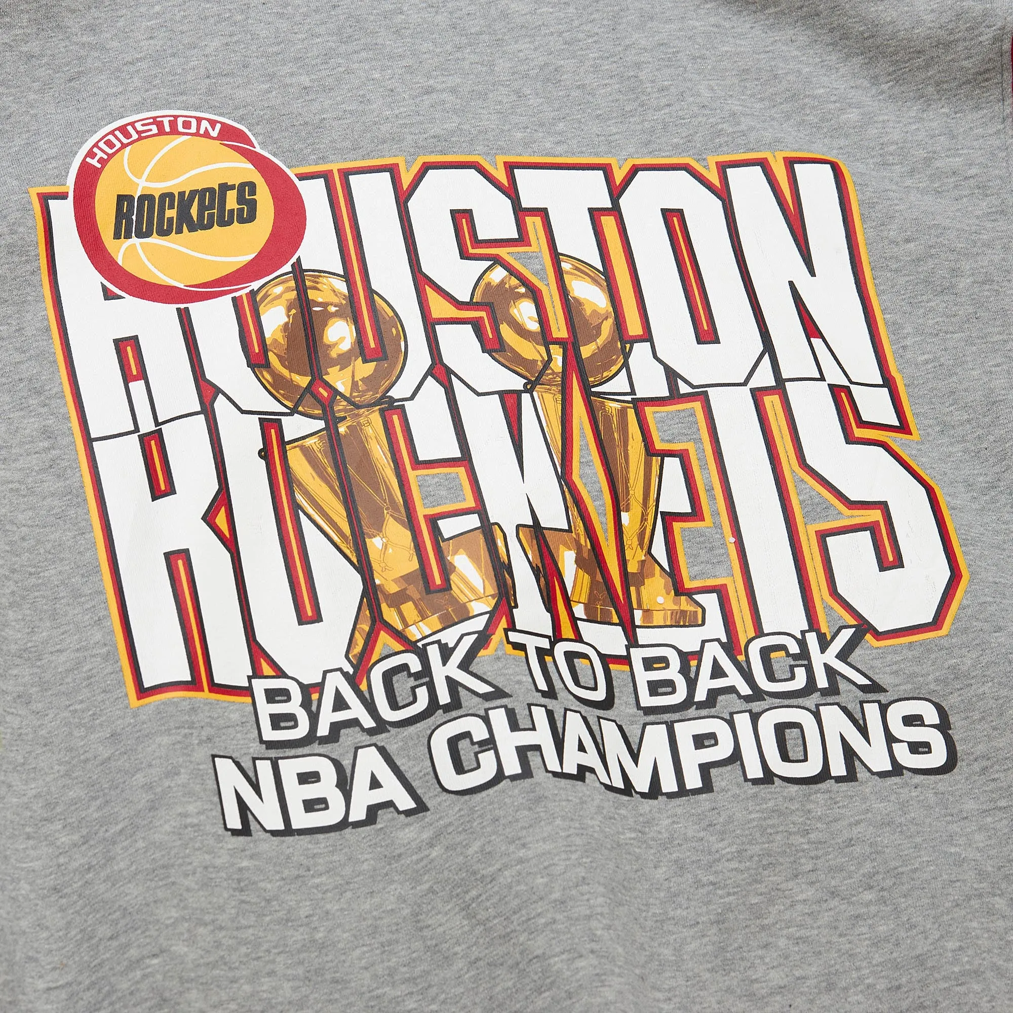 Men's Houston Rockets Mitchell & Ness HWC Allover 4.0 Crewneck Sweatshirt