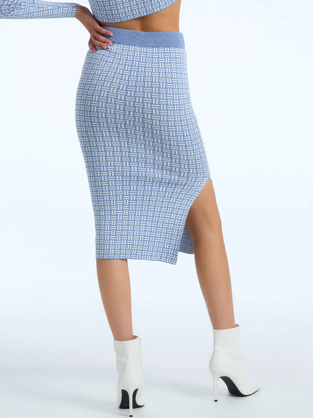 Mia: Jacquard Pencil Skirt